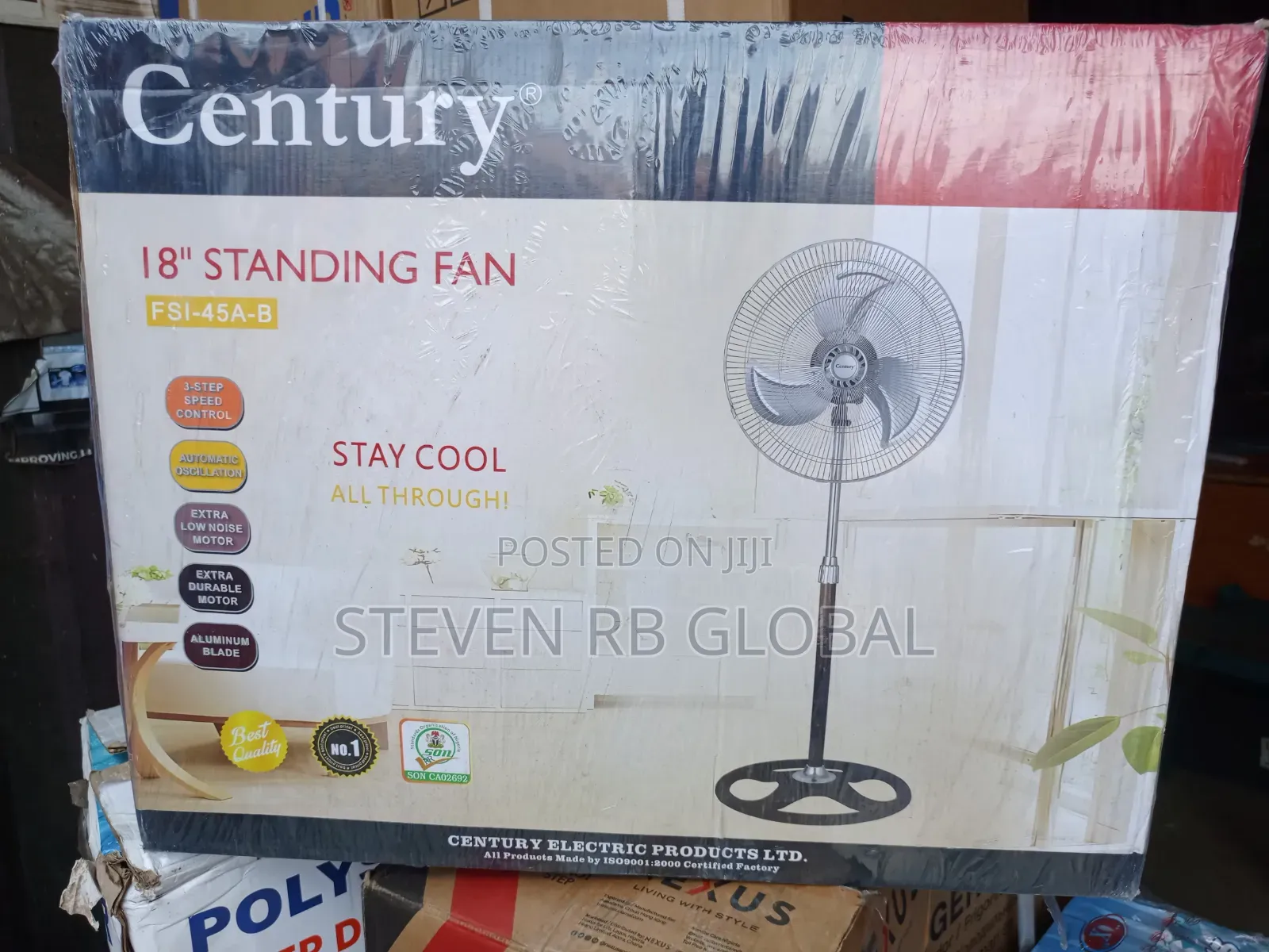Century 18-Inch Standing Fan | Fsi-45a-B