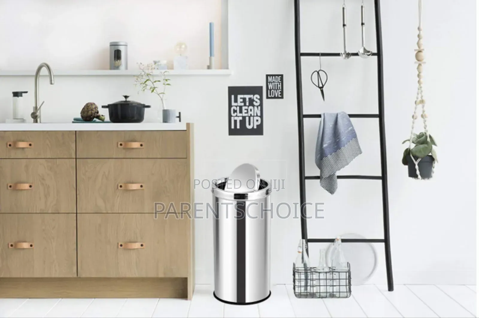 Stainless Steel Coated Swing Bin - 10l,/ 25l,/ 30l / 45l
