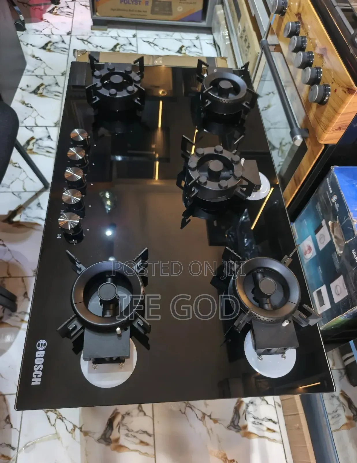 Original Bosch 90cm Built-in Flips Up Premium Quality 5 Burners Gas