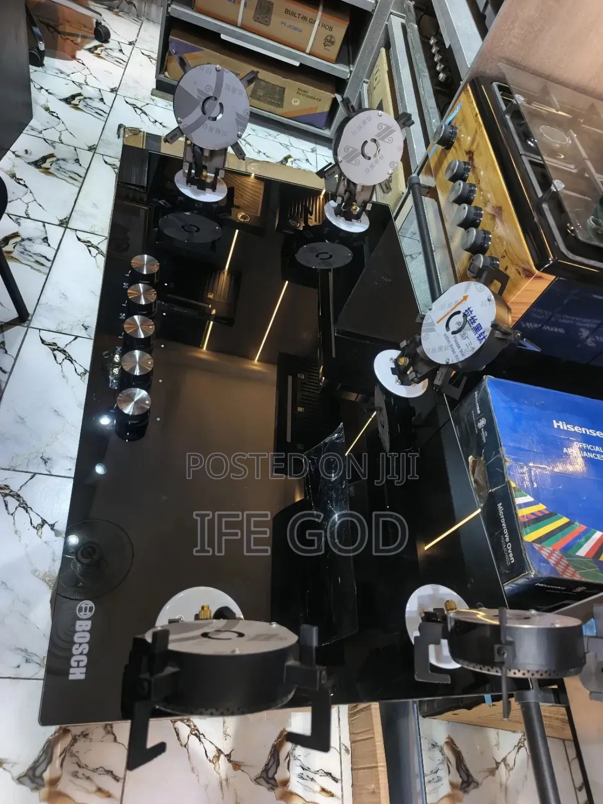 Quality Bosch Built-in 90cm Premium Quality Luxury Flips Up 5 Burners