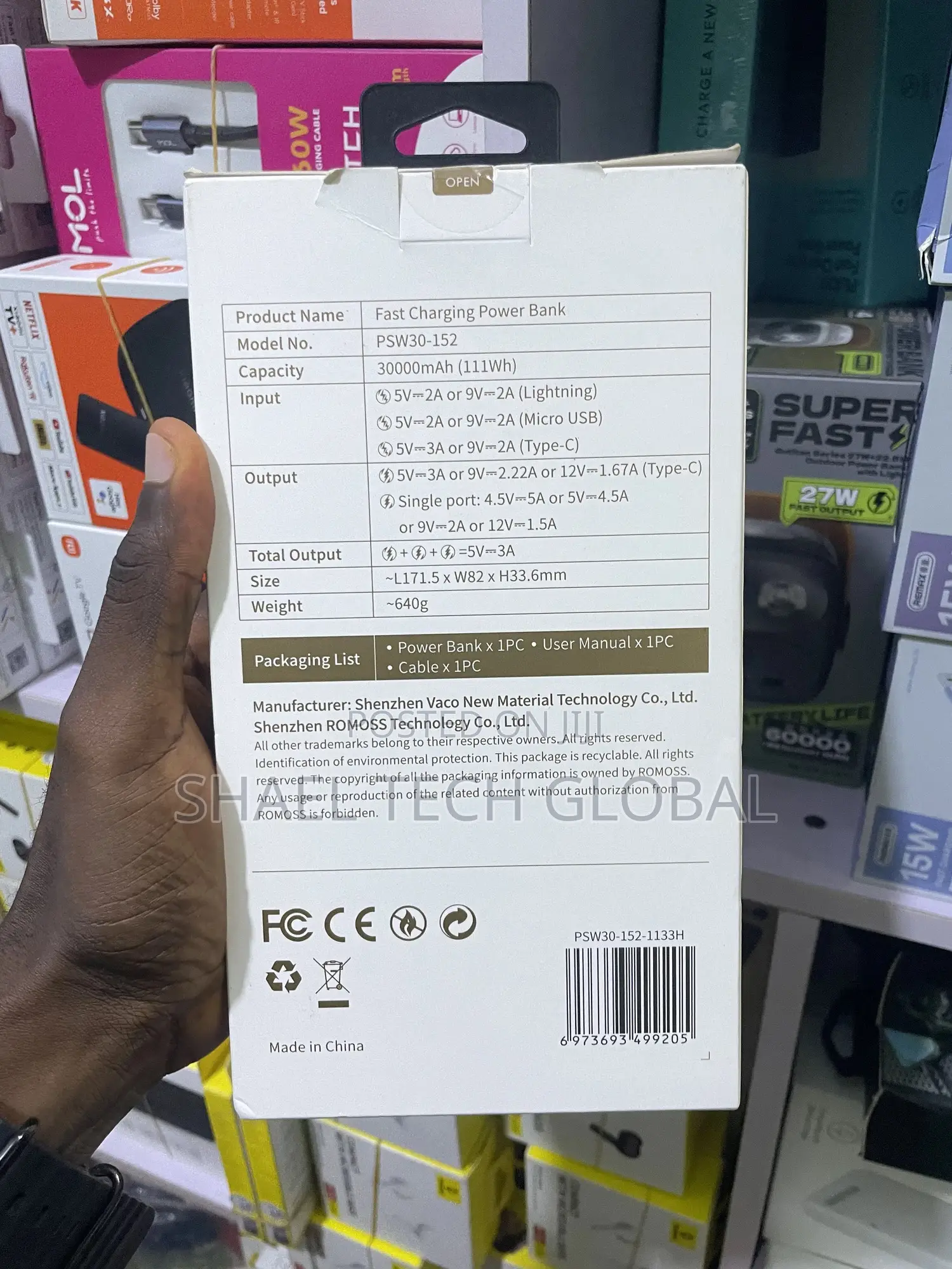 Romoss 30,000mah 22.5w Powerbank