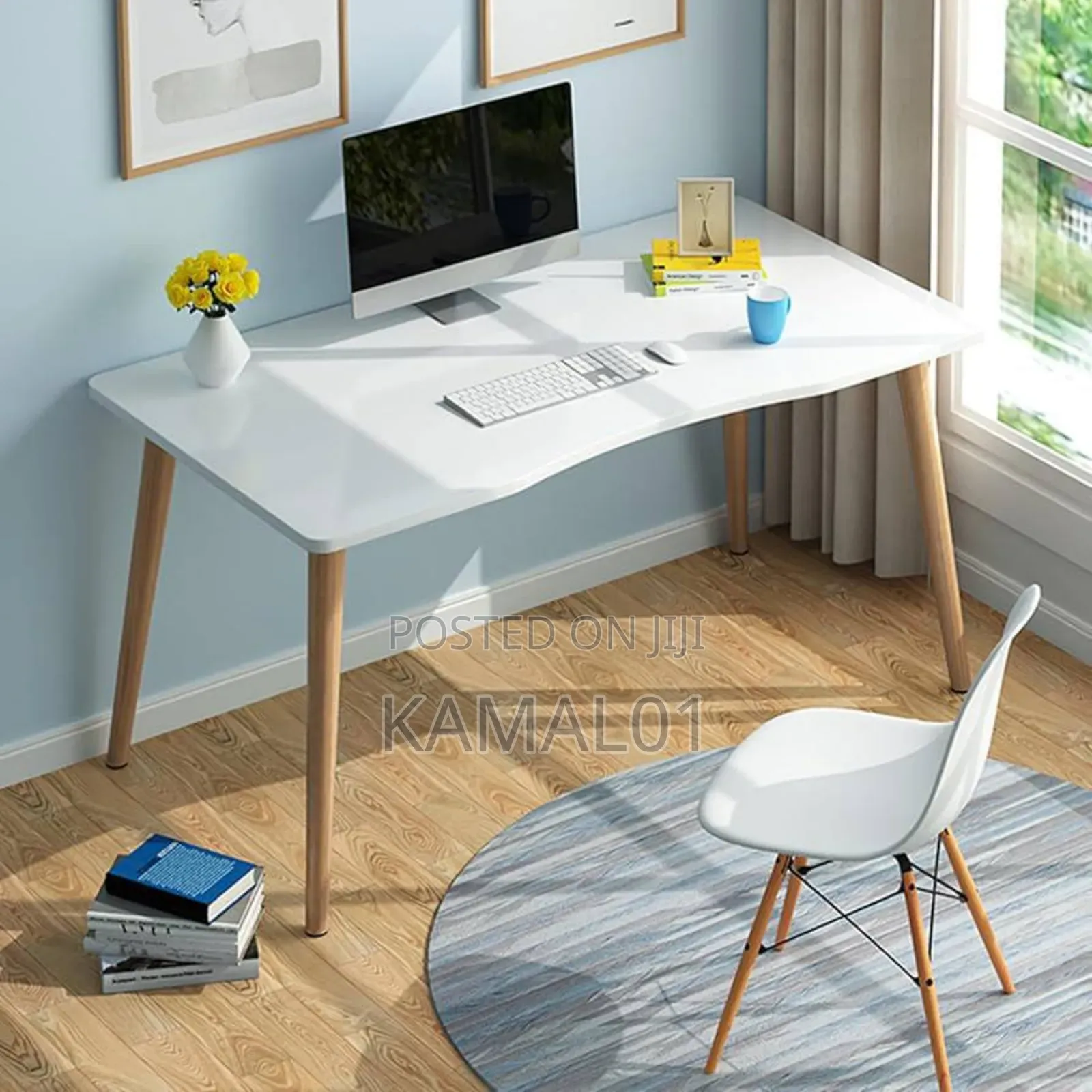 Computer Desk for Small Spaces, 29 Inches High, 28" X 16" Simple