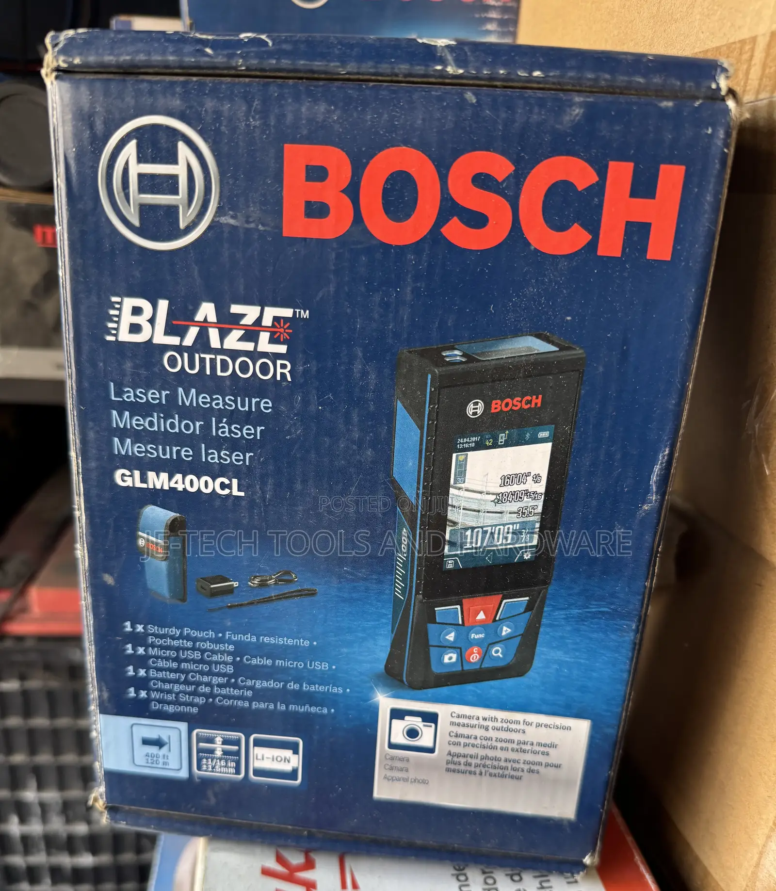 Bosch Blazetm Outdoor Glm400cl Connected Laser Measure