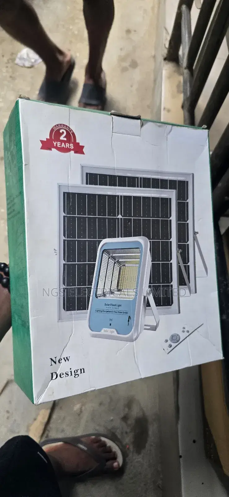 300w Solar Flood Light With Double Panel
