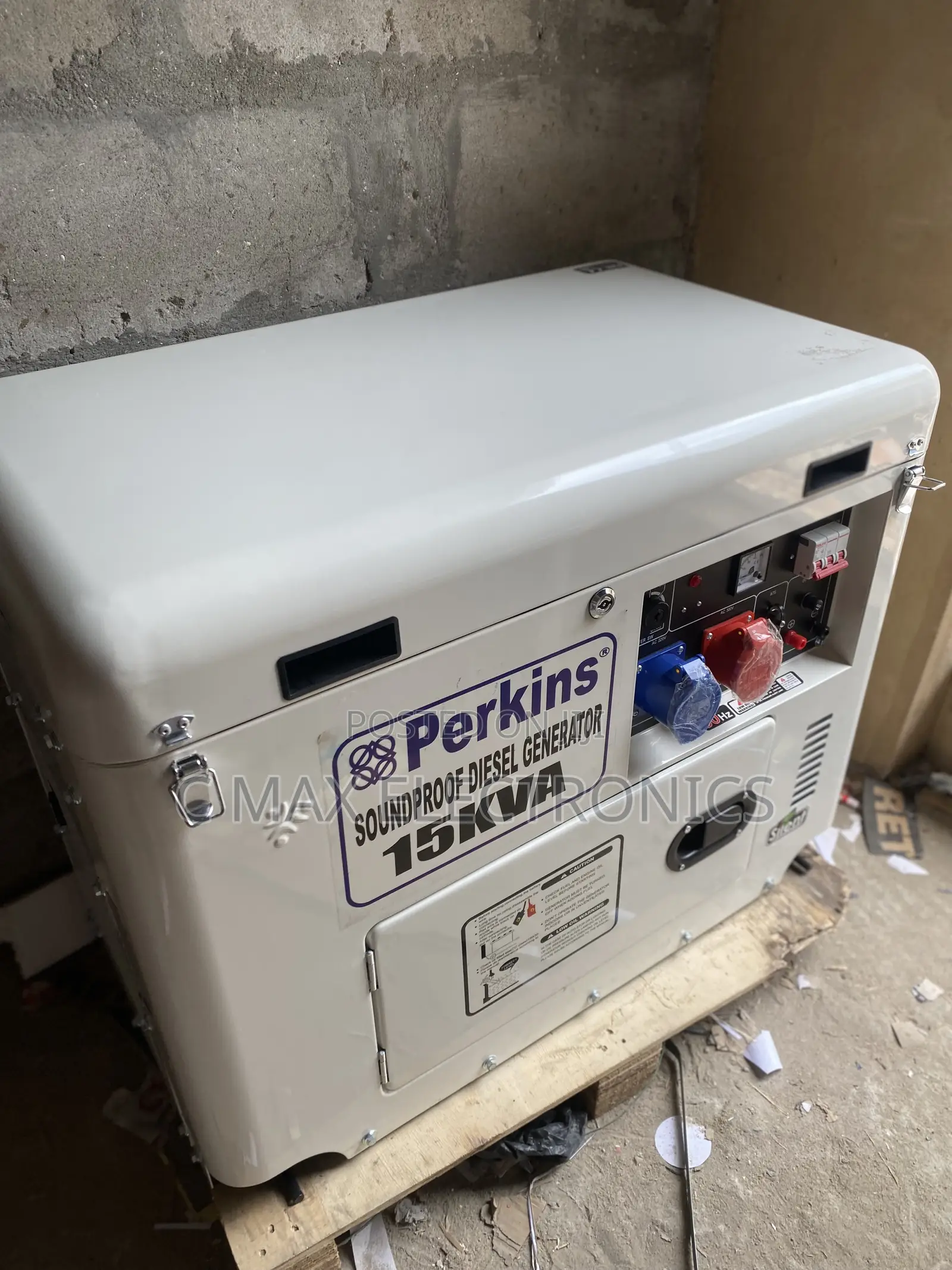 Perkins 15kva Diesel Generator 100% Copper Coil With a 1 Year Warranty