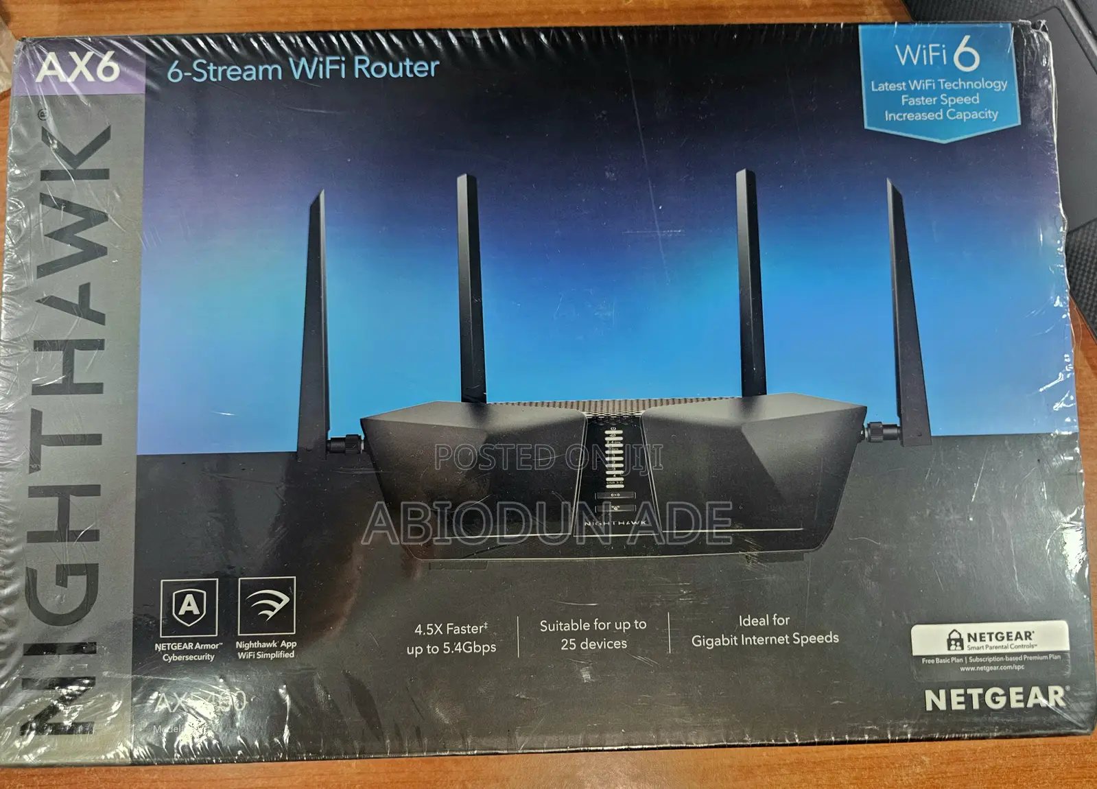 Netgear Nighthawk Ax6 Ax5400 Wifi 6 Router (Rax50)