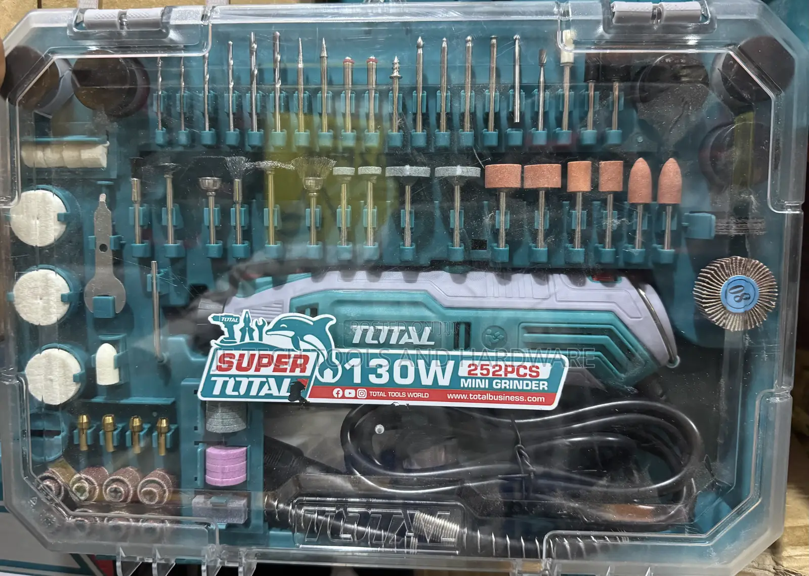 Total Tools 130w Mini Grinder and Rotary Tool Kit (Model Tg)
