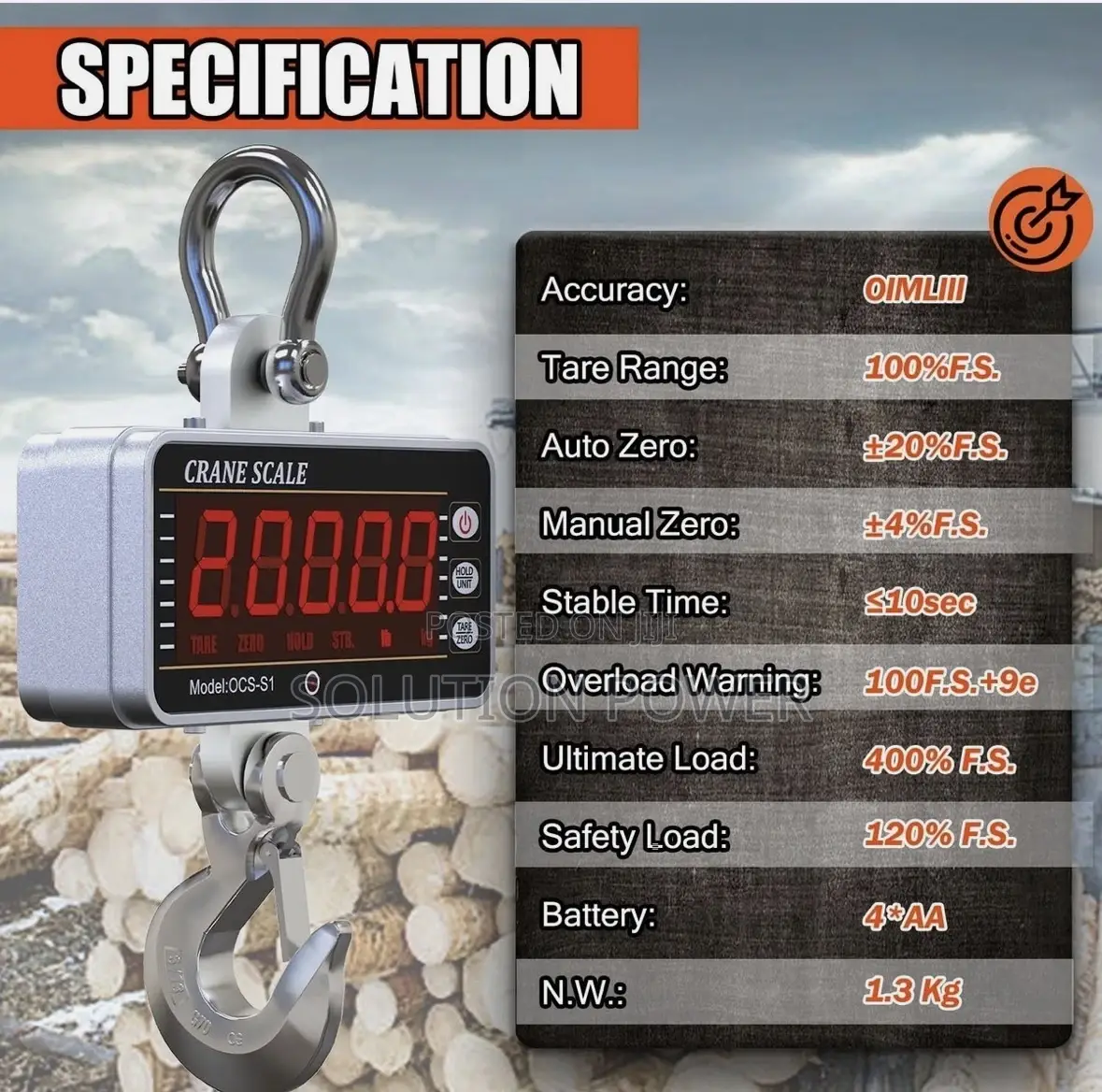 1ton Electric Crane Scale