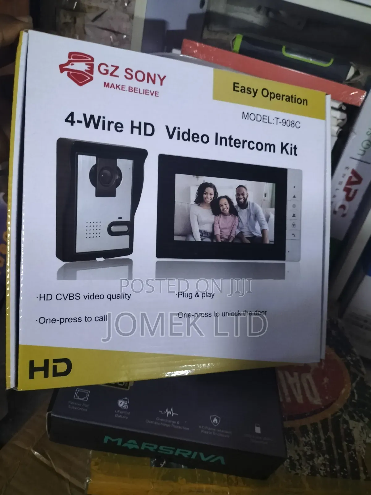 Video Door Phone 4-Wire Hd Video Intercom Kit, for Secure Entrance