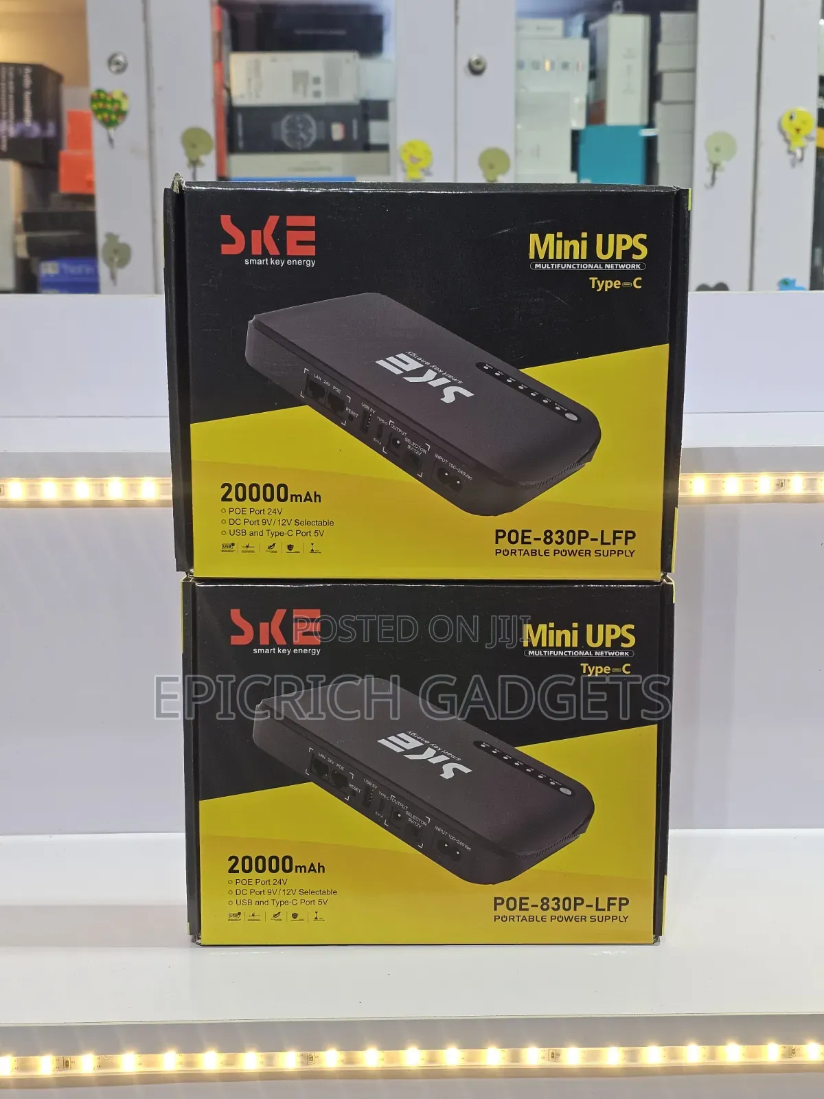Ske Mini Dc Ups Router Powerbank 20,000mah