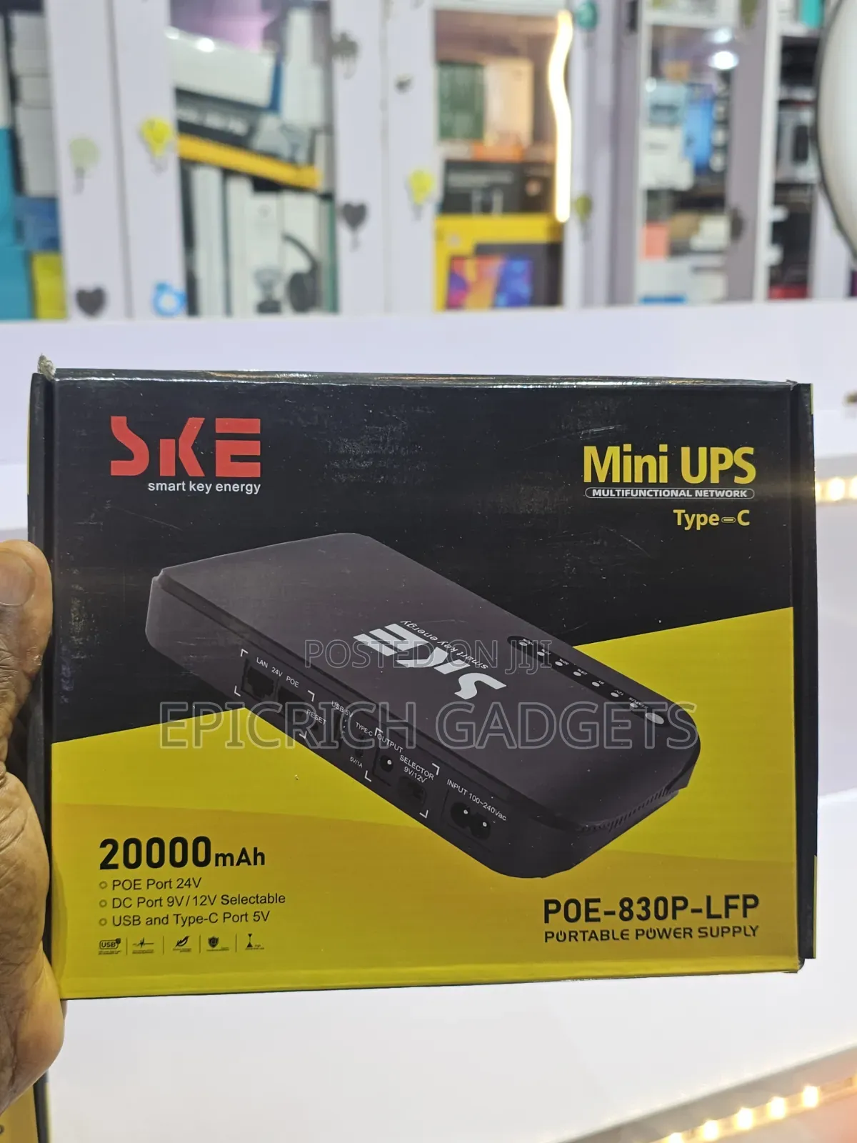 Ske Mini Dc Ups Router Powerbank 20,000mah