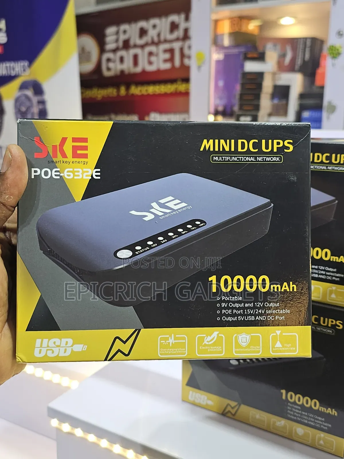 Ske Mini Dc Ups Router Powerbank 10,000mah