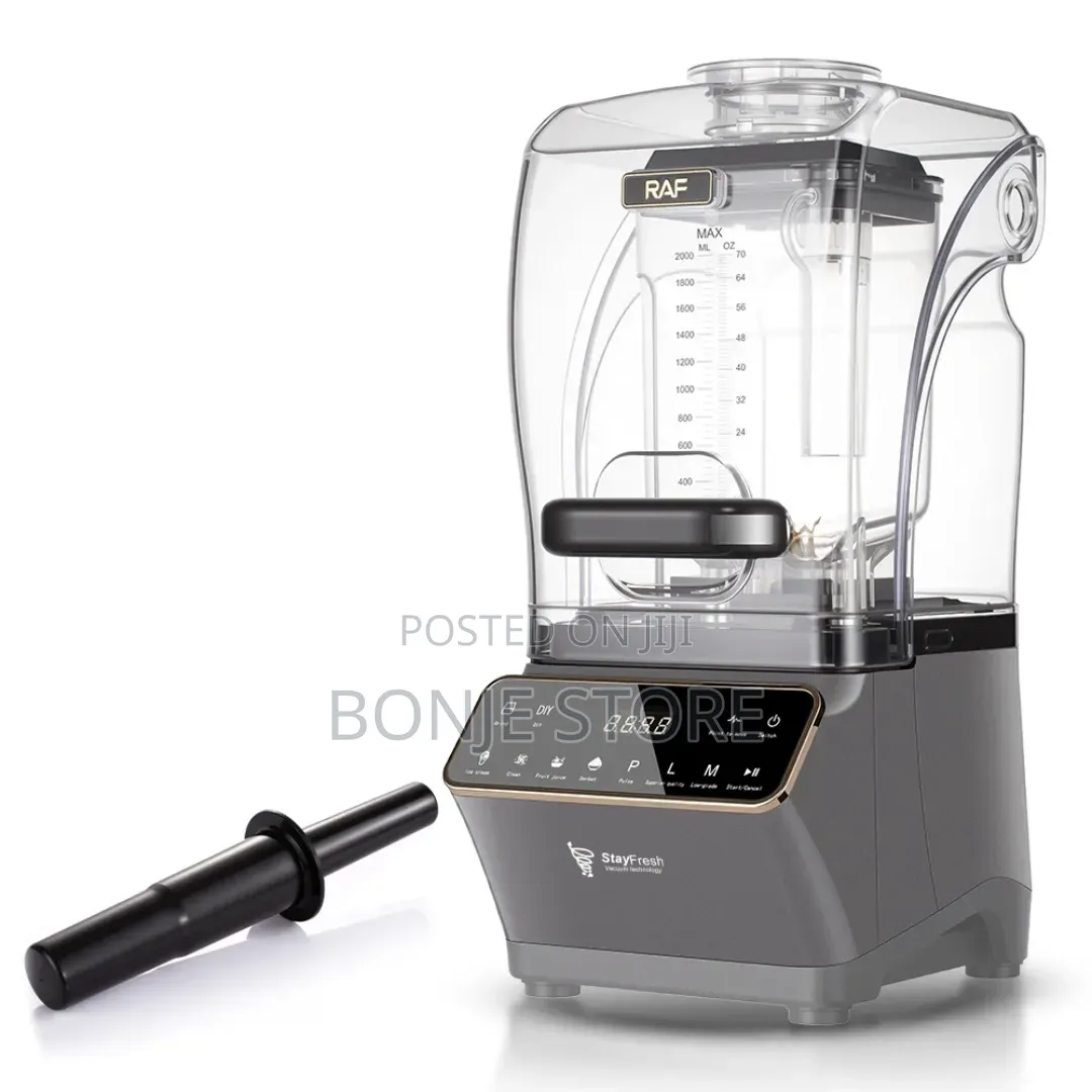 Raf Industrial Sound Proof Blender Digital Operation 2l/1200w/6 Blade