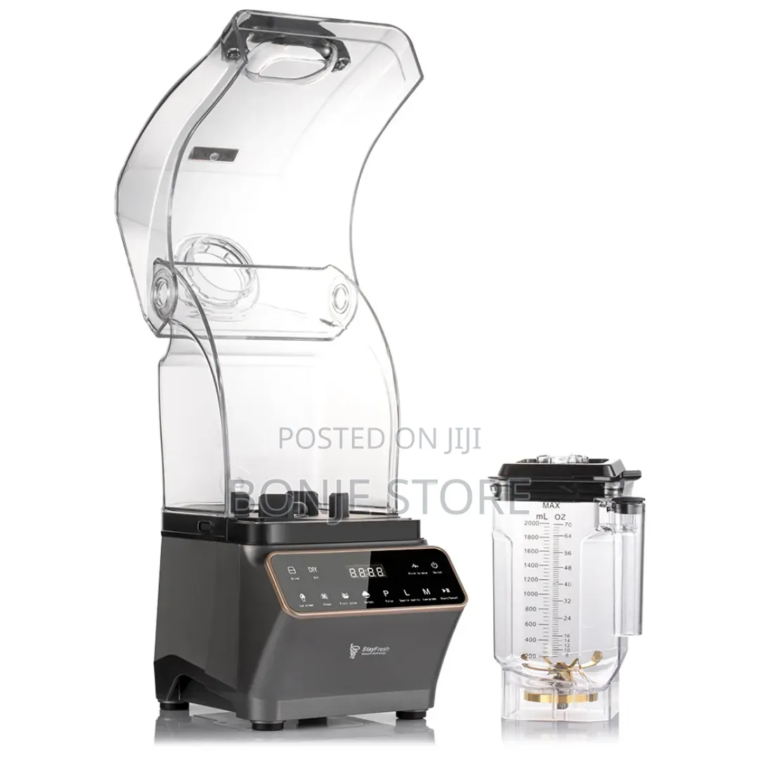Raf Industrial Sound Proof Blender Digital Operation 2l/1200w/6 Blade