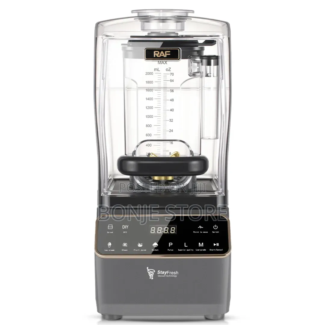 Raf Industrial Sound Proof Blender Digital Operation 2l/1200w/6 Blade