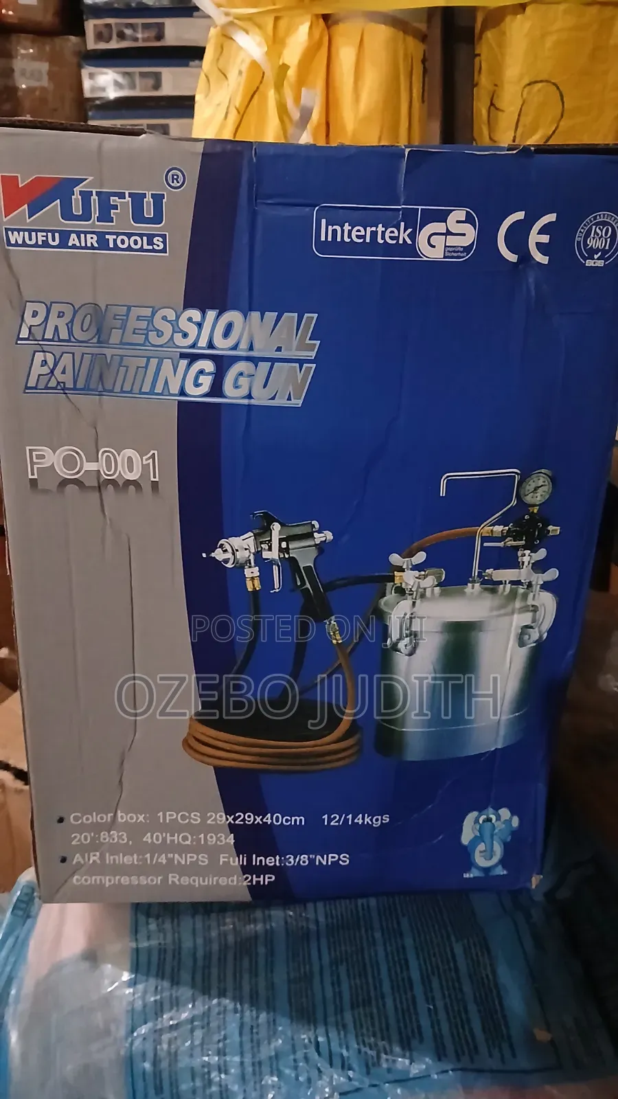 Paint Air Spray Gun 20ltrs Wufu