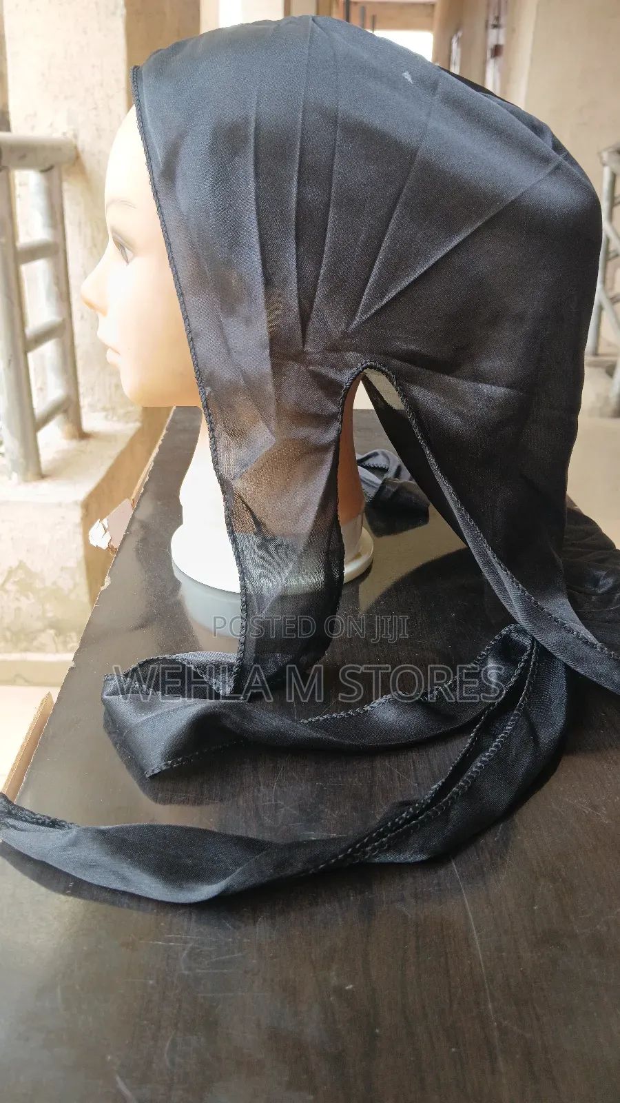 Silky Durags With Long Tail (Black)