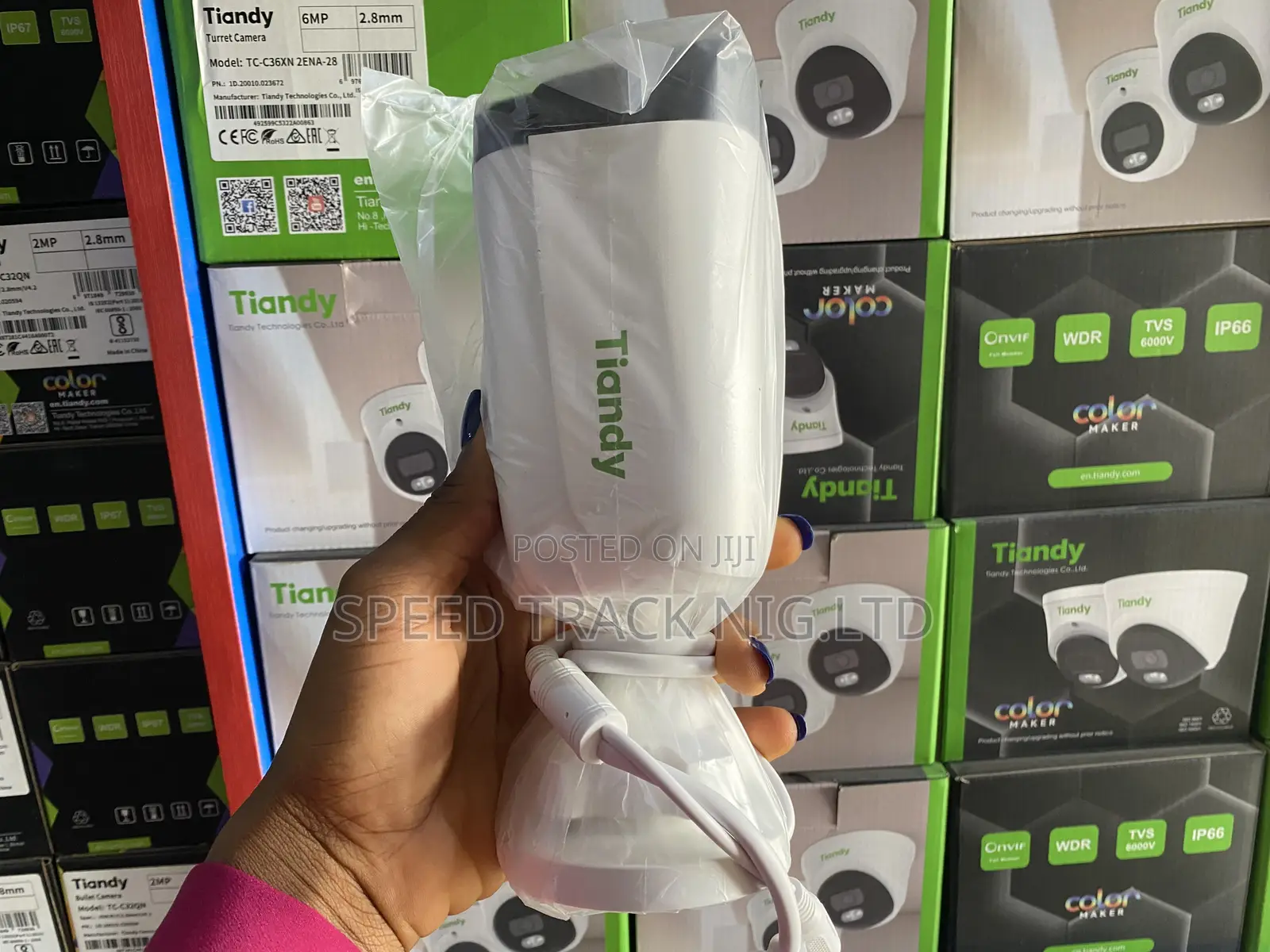 Tiandy Tc-C34un 4mp Poe Motorized Varifocal Bullet Camera (2.8–12mm)