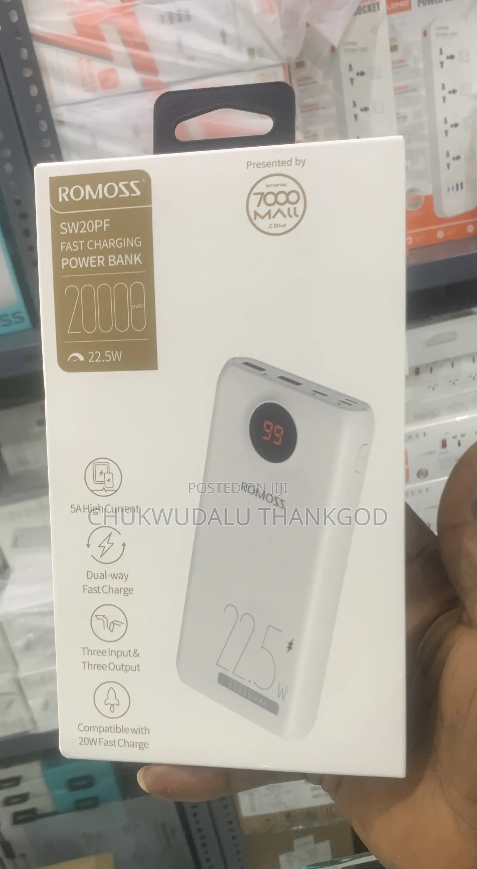 Romoss 22.5w Sw20 Portable Power Bank 20000mah