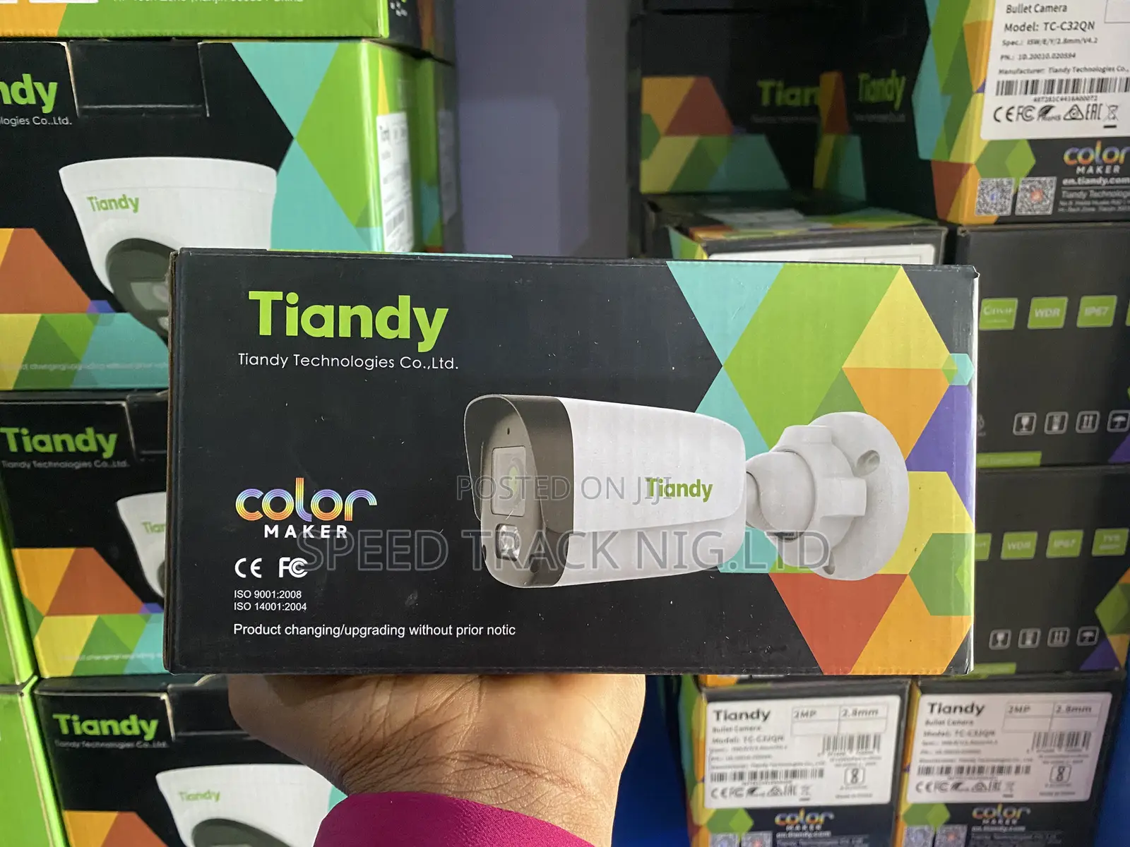 Tiandy Tc-C32qn 2mp Colormaker Poe Bullet Camera (Metal Housing)