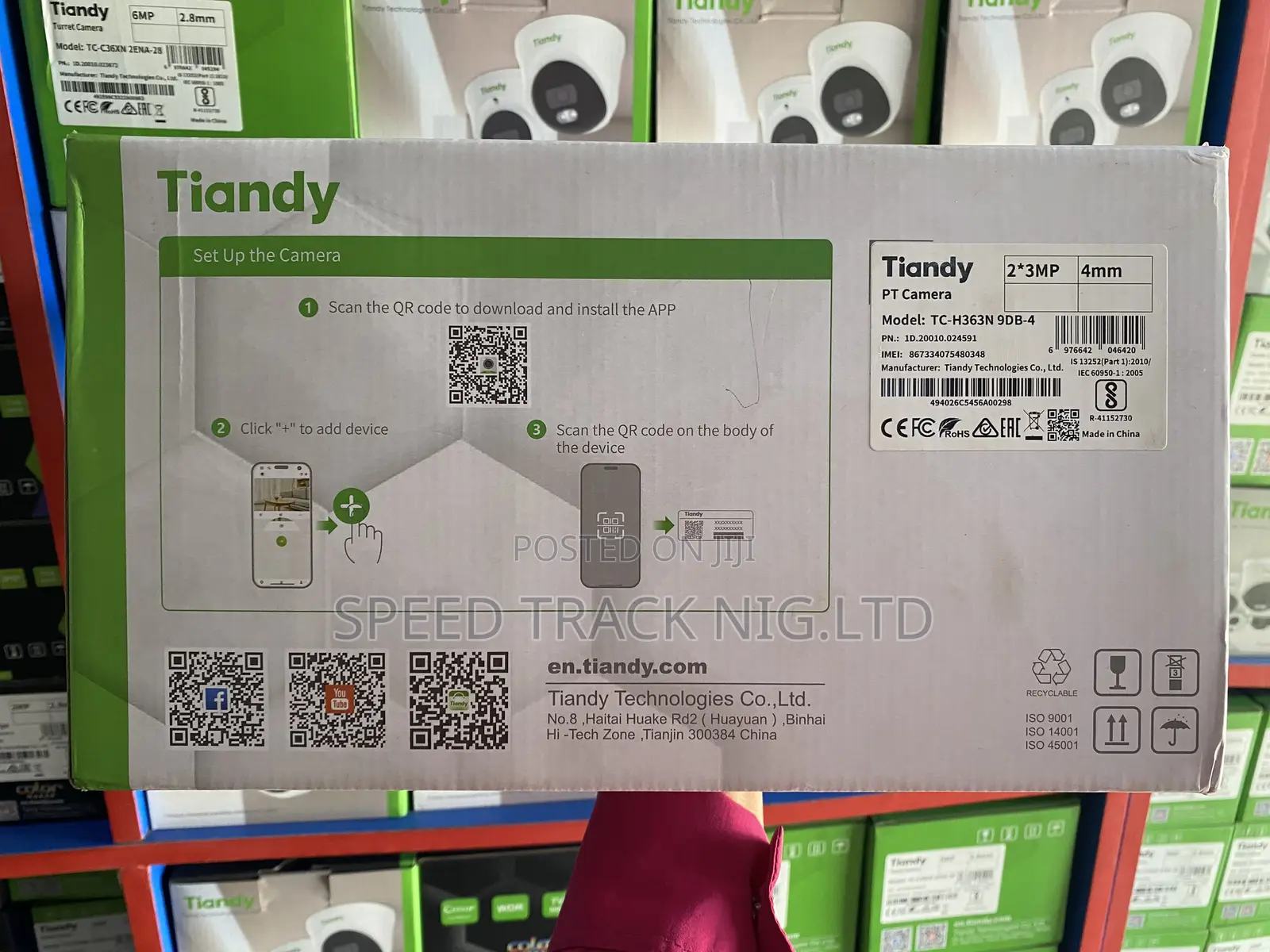 Tiandy Tc-H363n6mp Wi-Fi Security Camera (Dual Lens)