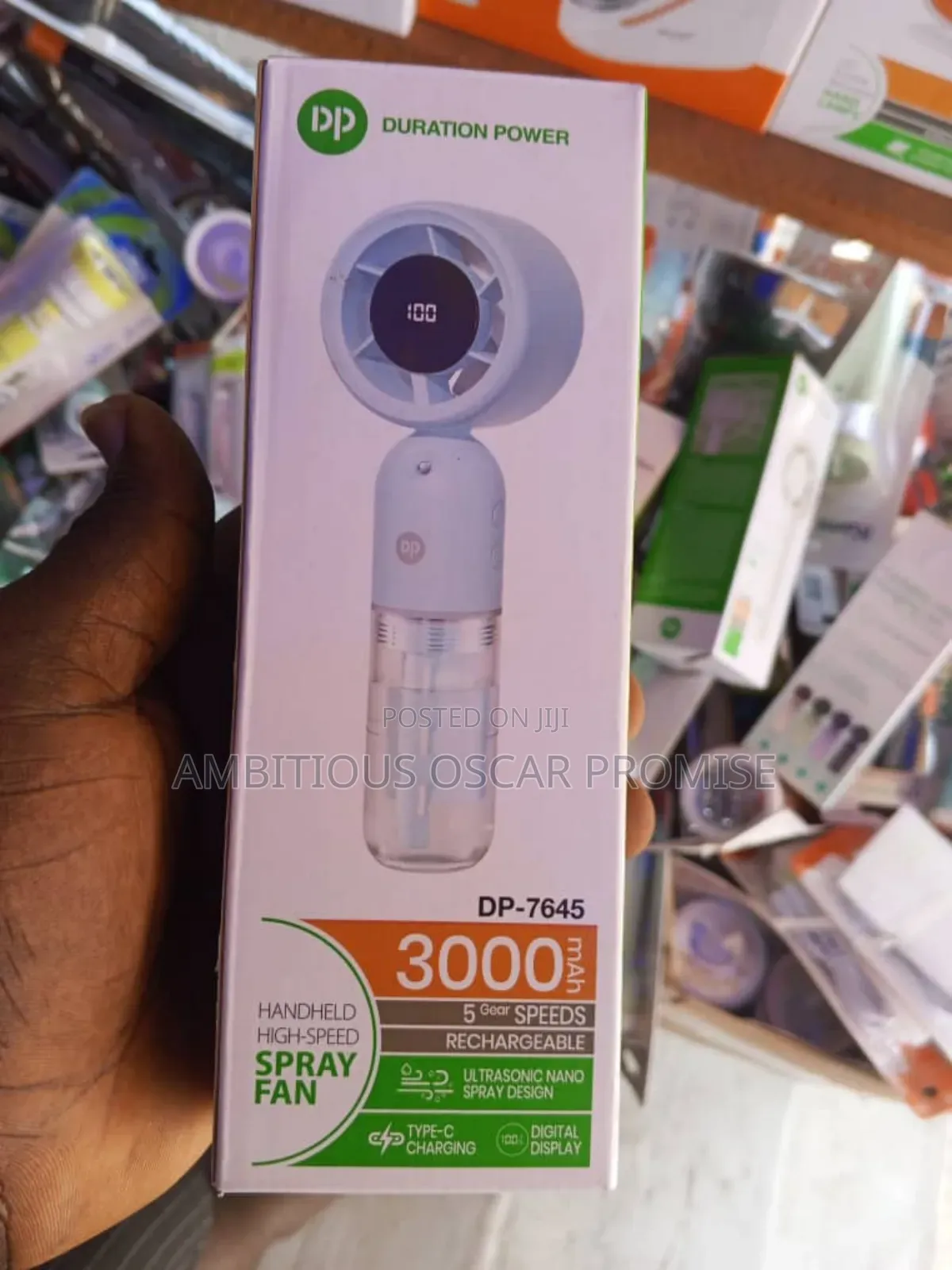 Handheld Rechargeable Fan