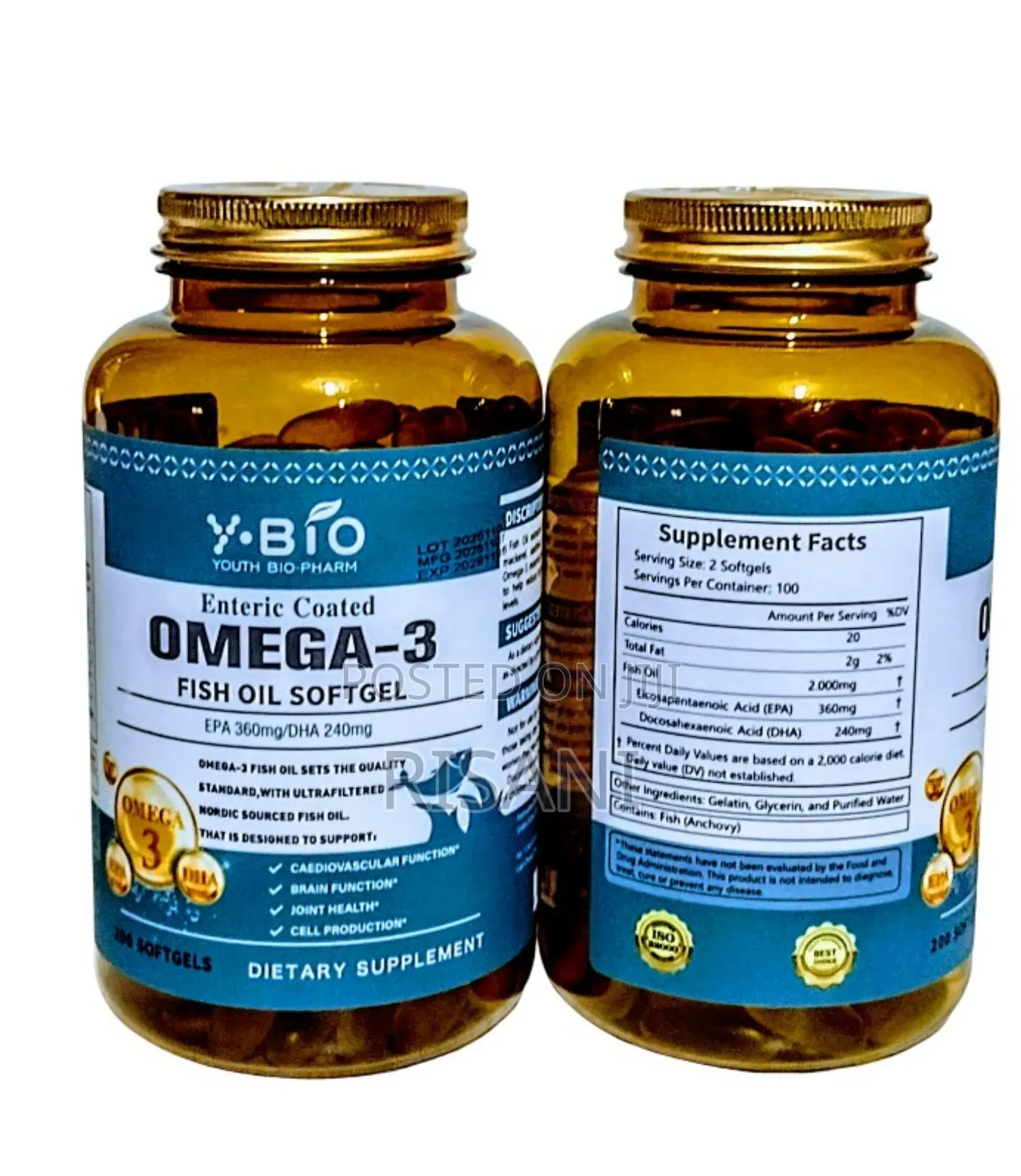 Omega 3 Fish Oil 240 Soft Gels