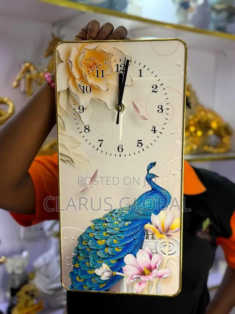 20 by 40cm Decorative Wall Clock