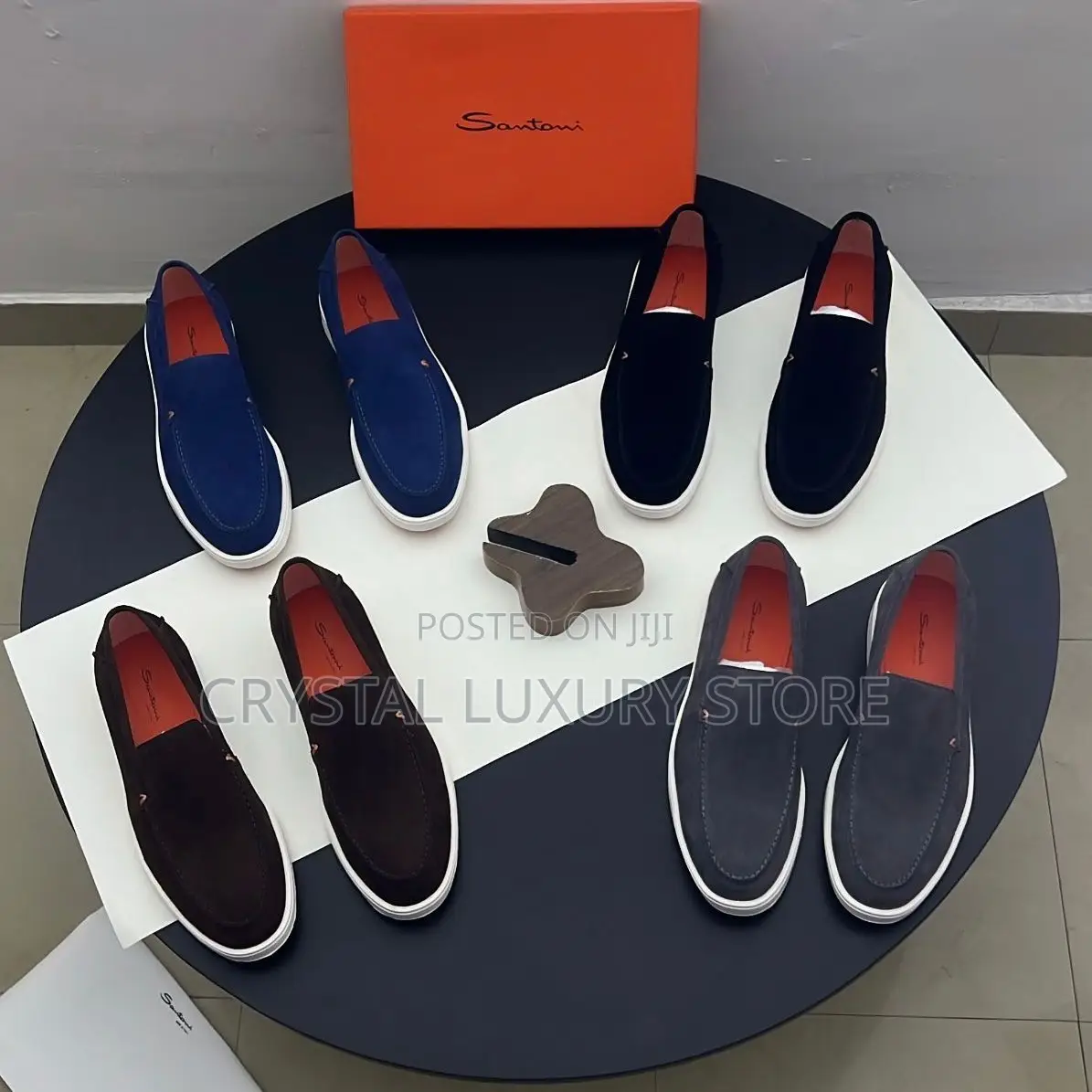 Santoni Quality Luxury Men Sneakers