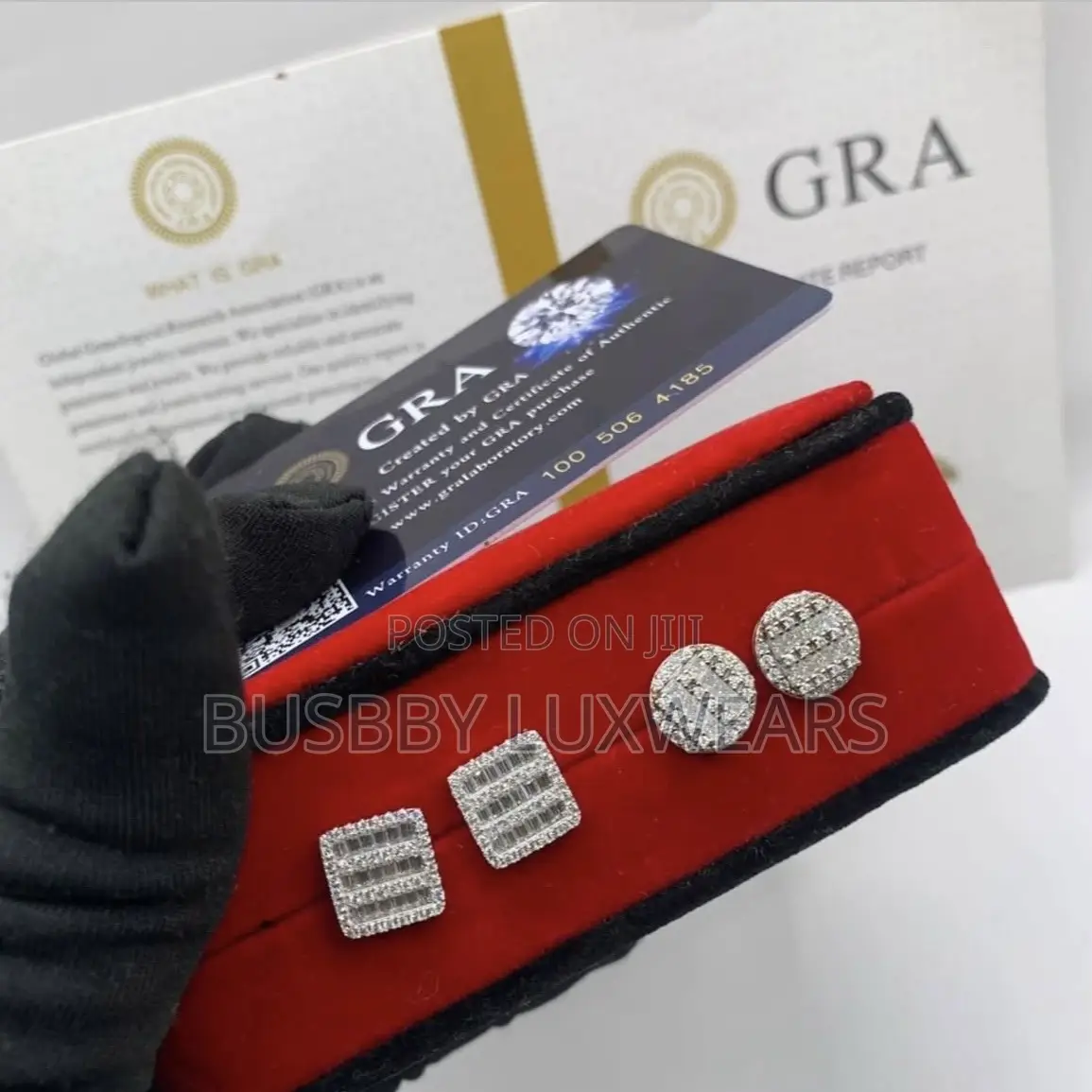 Vvs Moissanite Earring Passes Diamond Tester