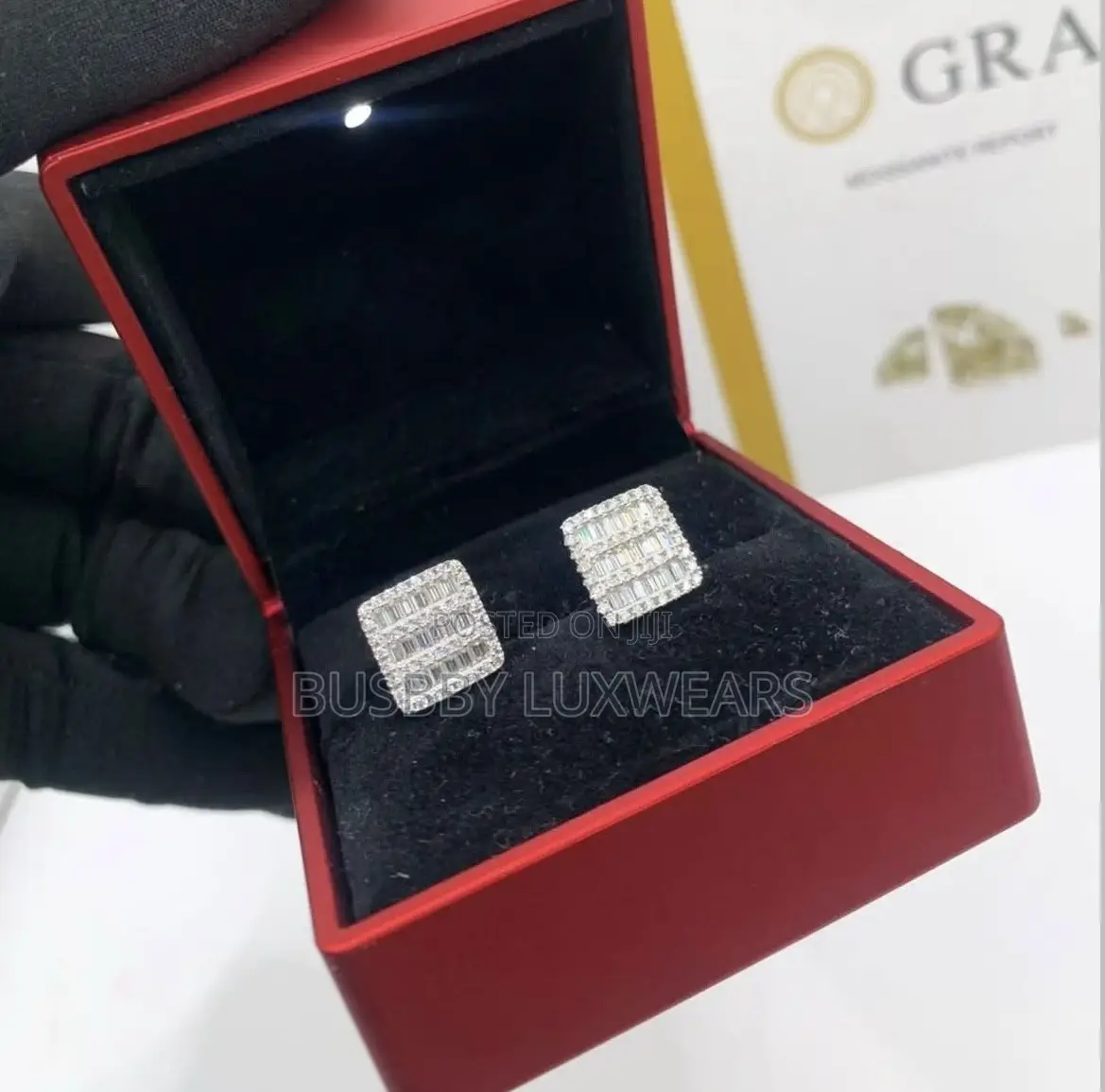 Vvs Moissanite Earring Passes Diamond Tester