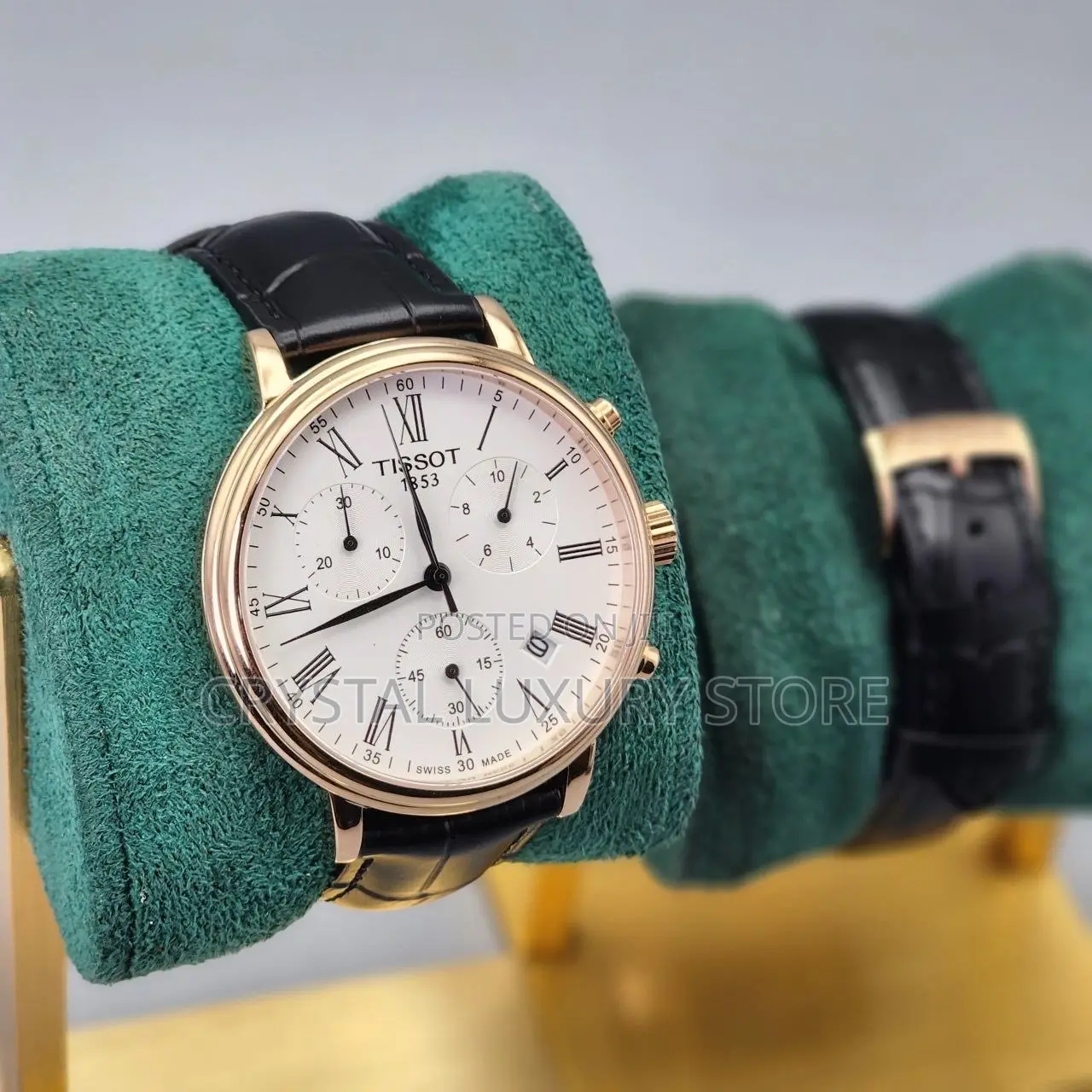 Tissot Quality Luxury Men Genuine Leather Wristwatch