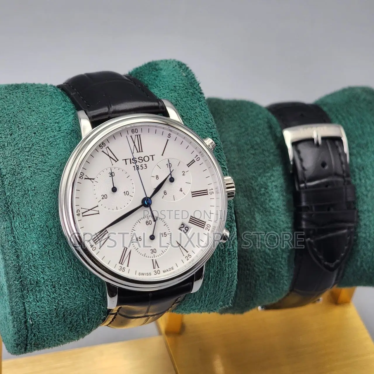 Tissot Quality Luxury Men Genuine Leather Wristwatch