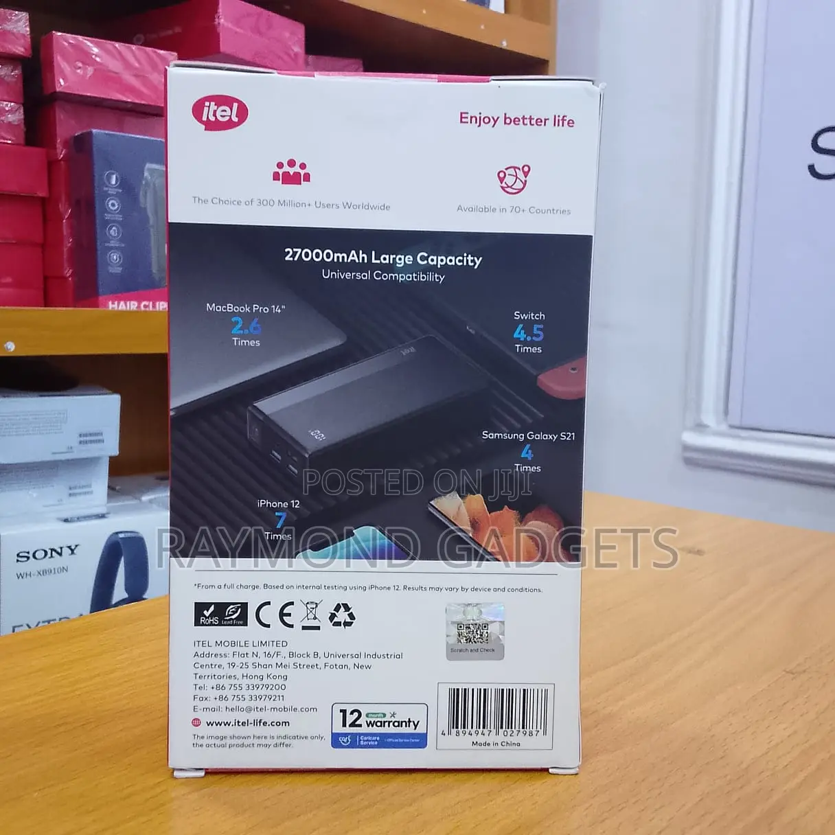 Itel Powerpulse I 27000mah Power Bank 22.5w Fast Charge A1481