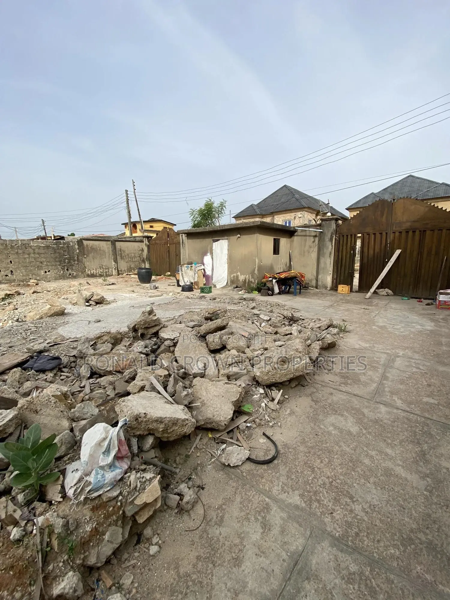 Complete Dry , Fenced and Gated Full Plot of Land at Ago Palace, Isolo