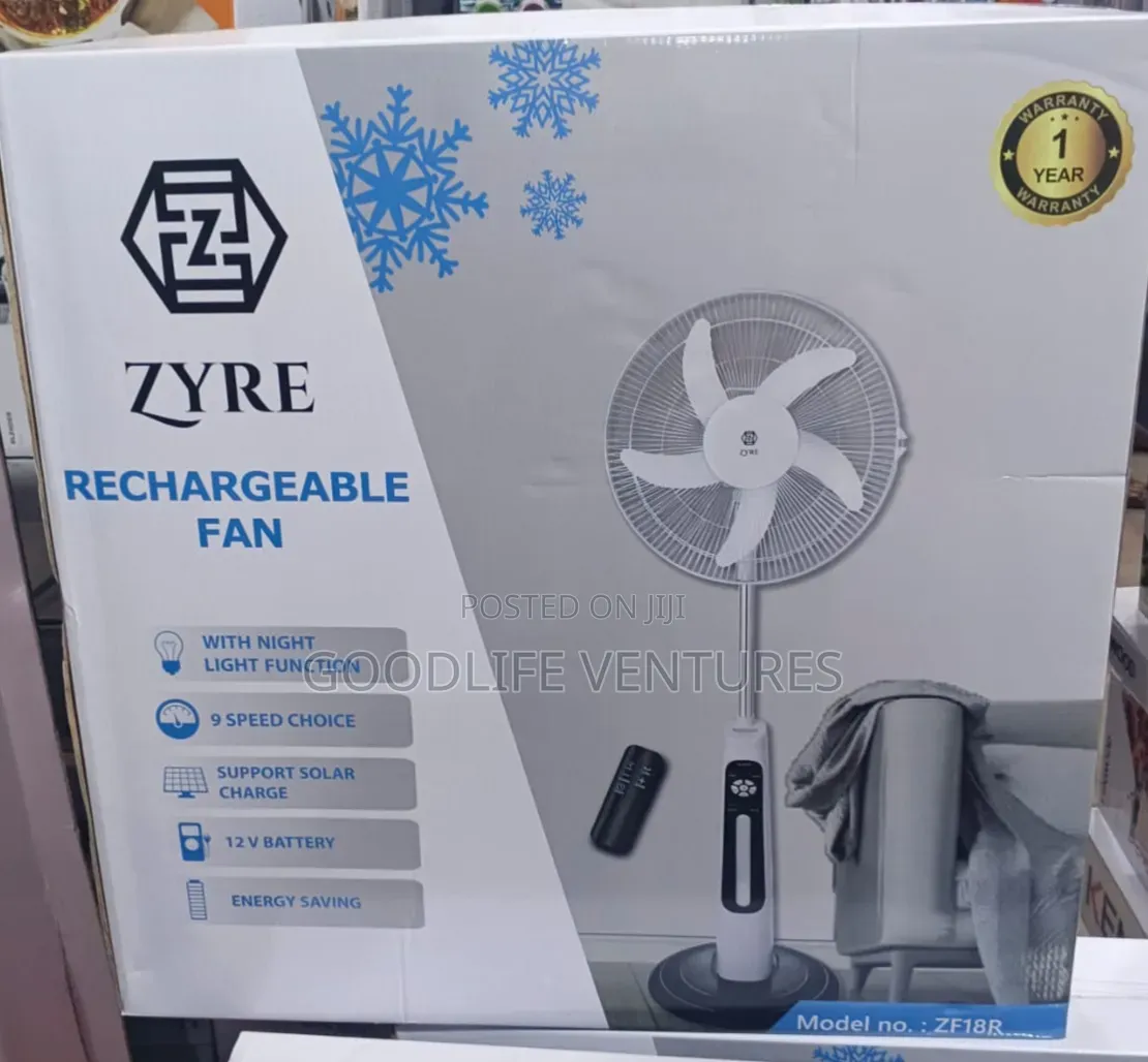 Zyre Rechargeable Fan