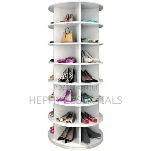 6-Layers Rotating Shoe and Bag Rack