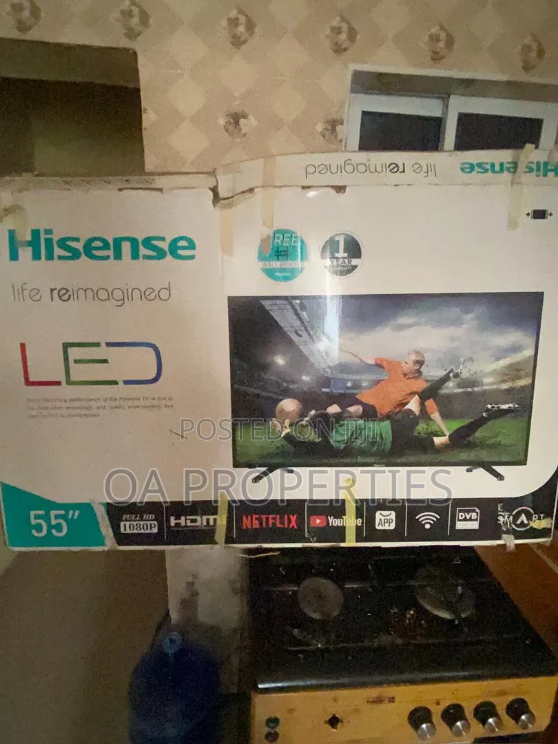 Original Hisense 55 Inches Led Smart Tv for Sale in Ibadan.