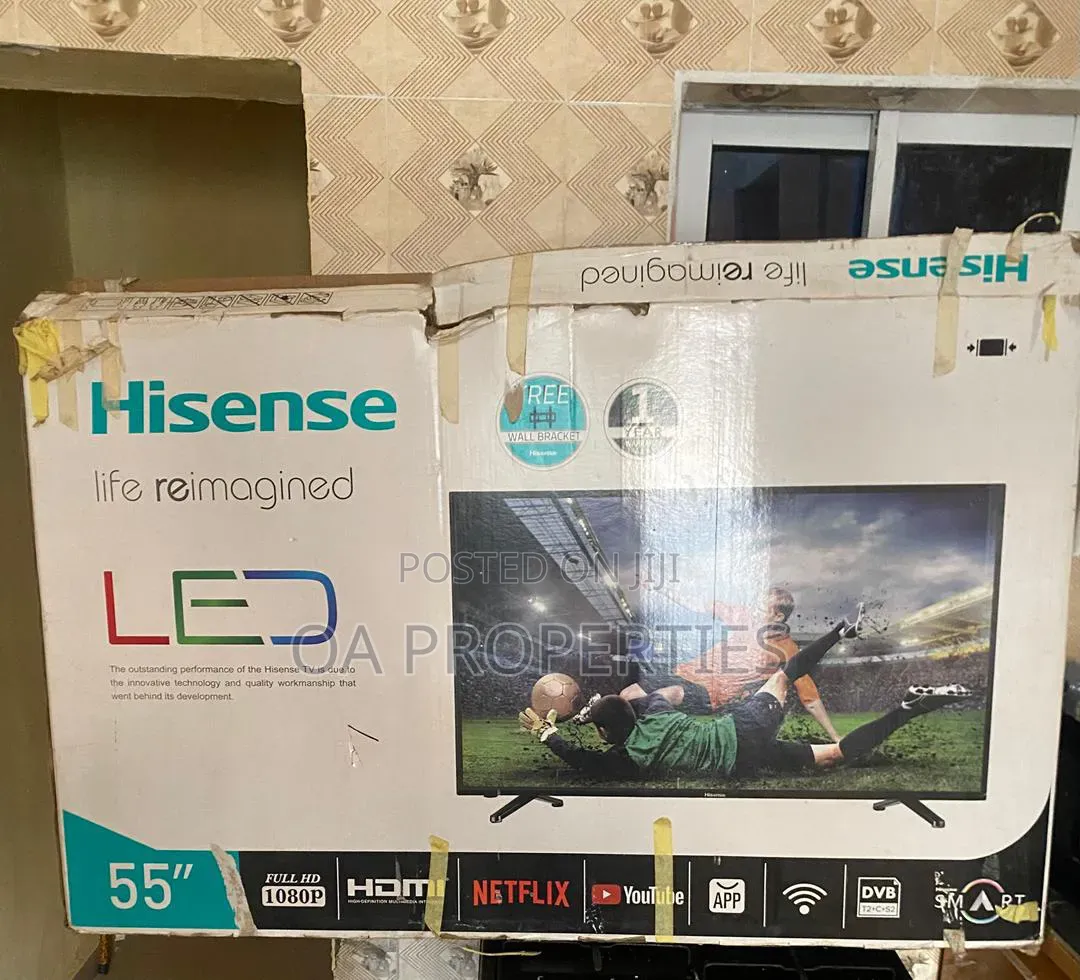 Original Hisense 55 Inches Led Smart Tv for Sale in Ibadan.