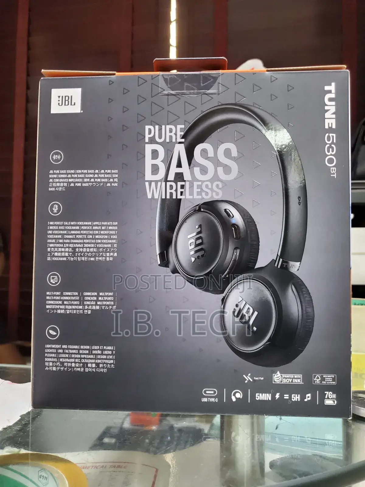 JBL Tune 530bt Bluetooth Multipoint Connection Headphones