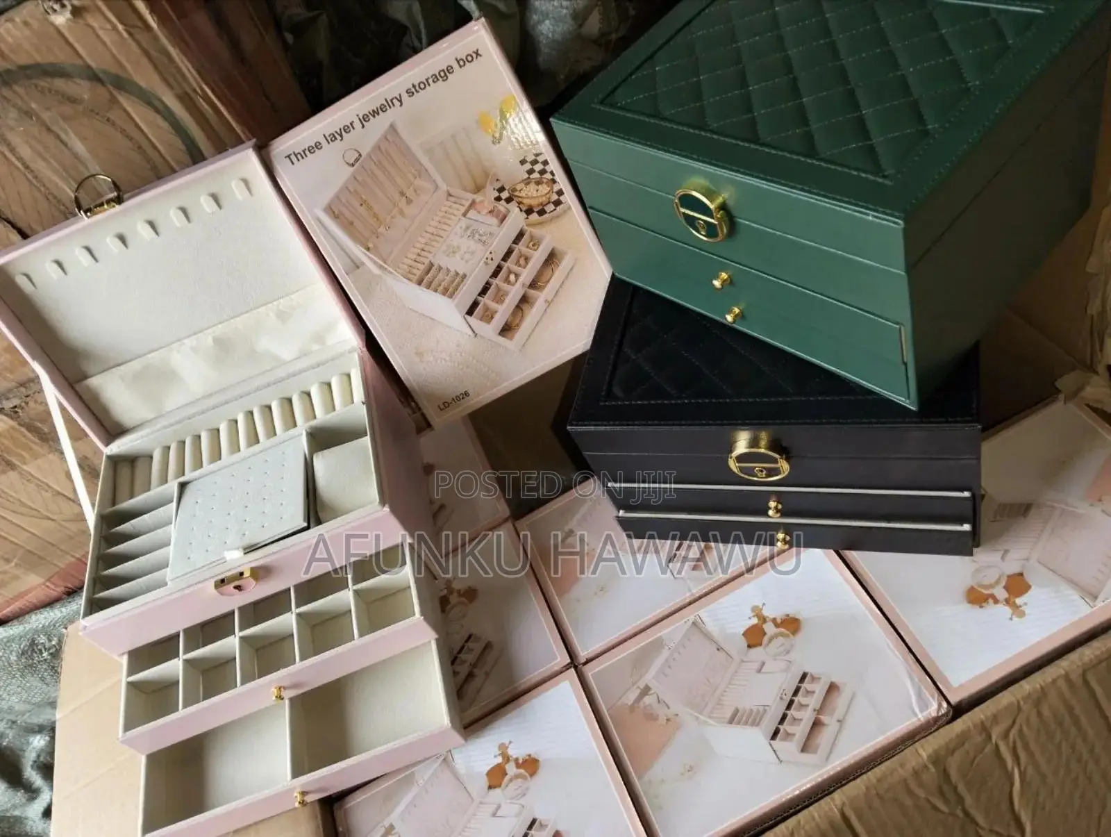 Three Layer Jewelry Storage Box