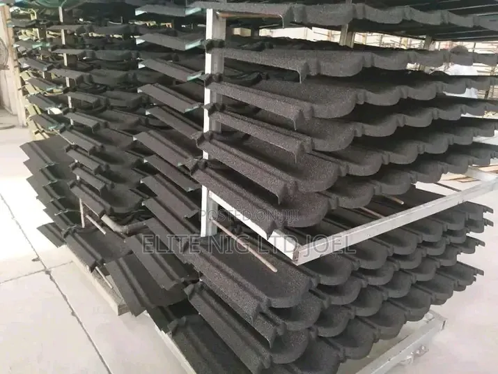 The Only Sharp Black Bond Stone Coated Roofing Sheet in Ajah Lagos