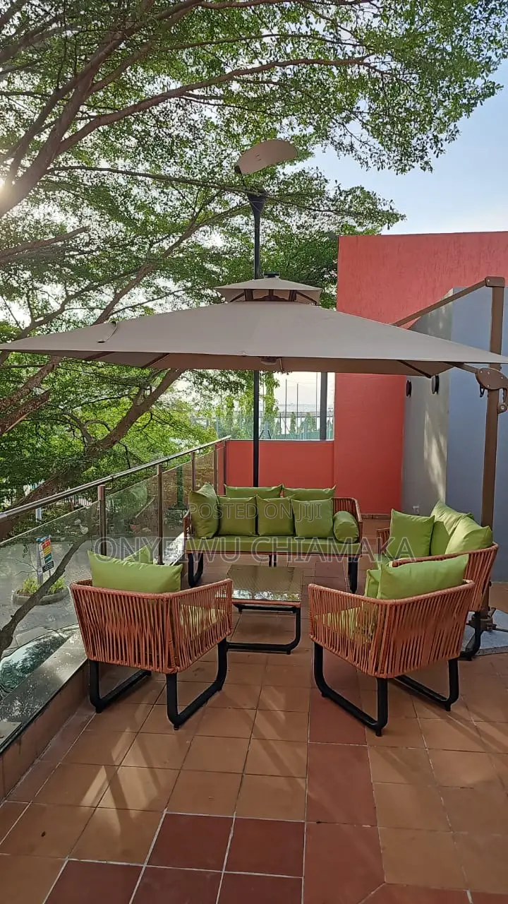 Outdoor Garden Furniture Set With Cushions Umbrella