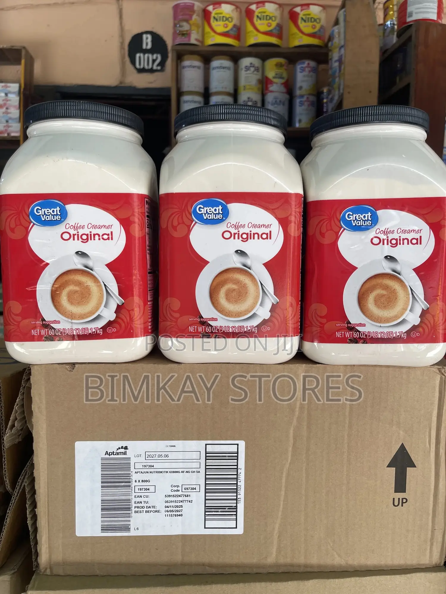 Great Value Coffee Creamer Original 1.7kg