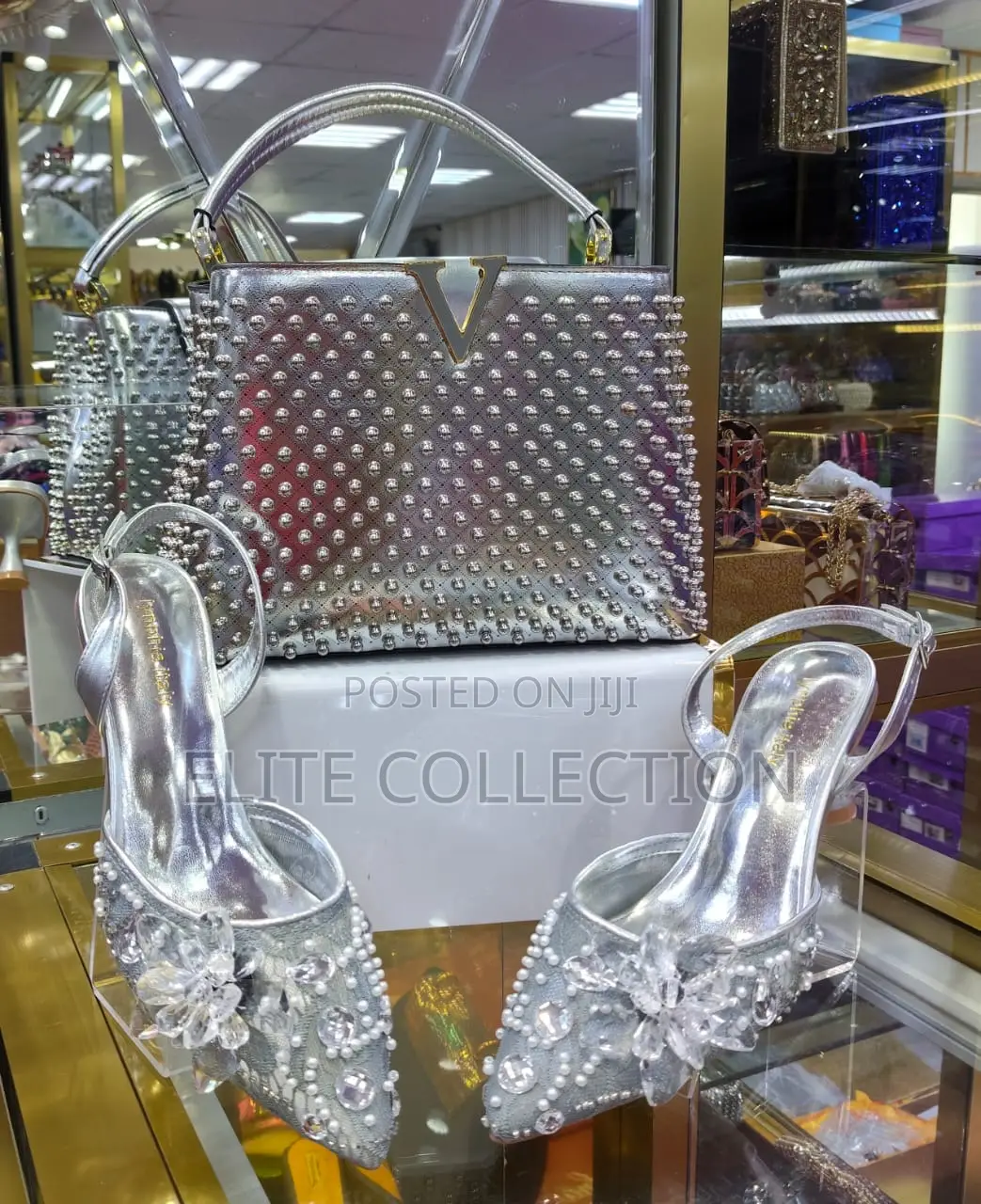 Beautiful Italian Leather Slippers and Bag Combo Colours as Displayed