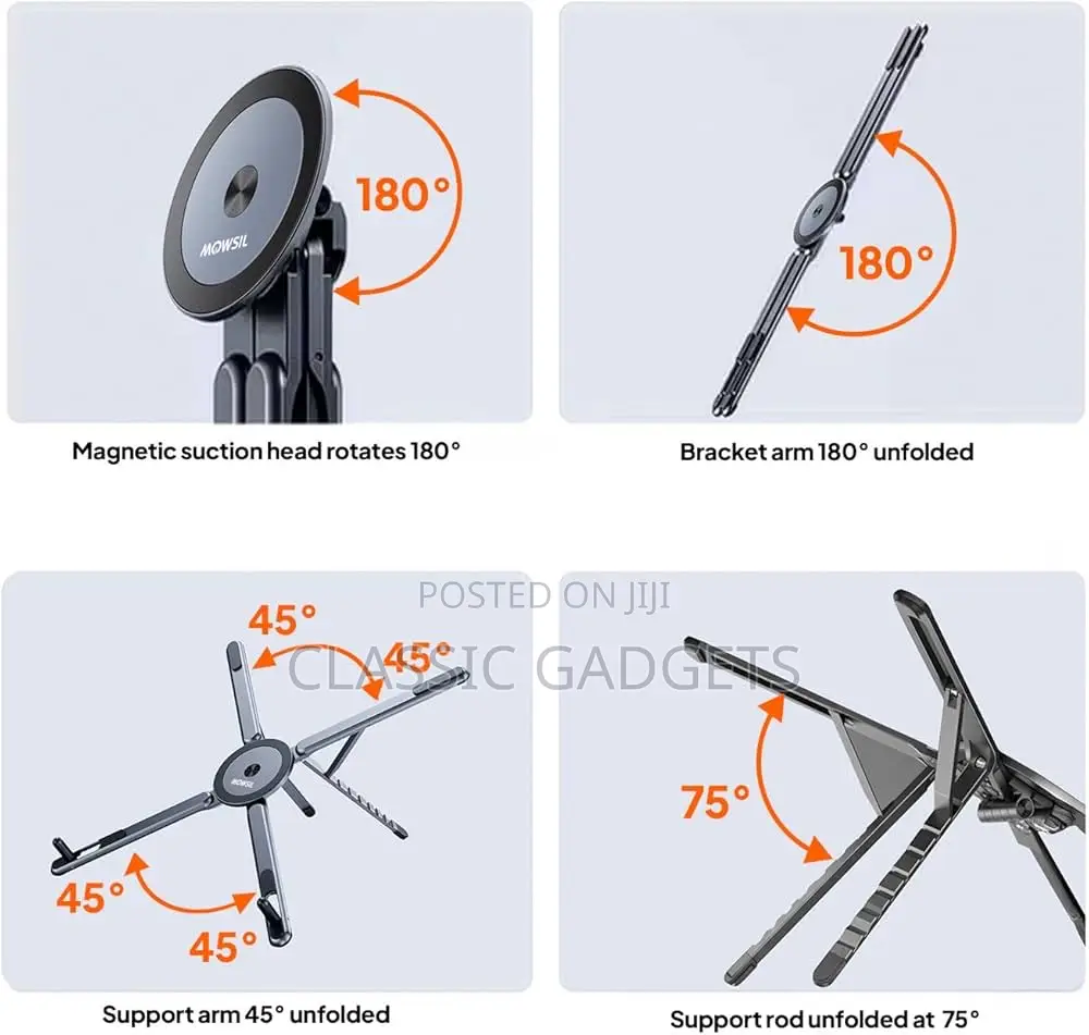 A8 3-in-1 Magnetic Universal Laptop, Tablet Phone Stand