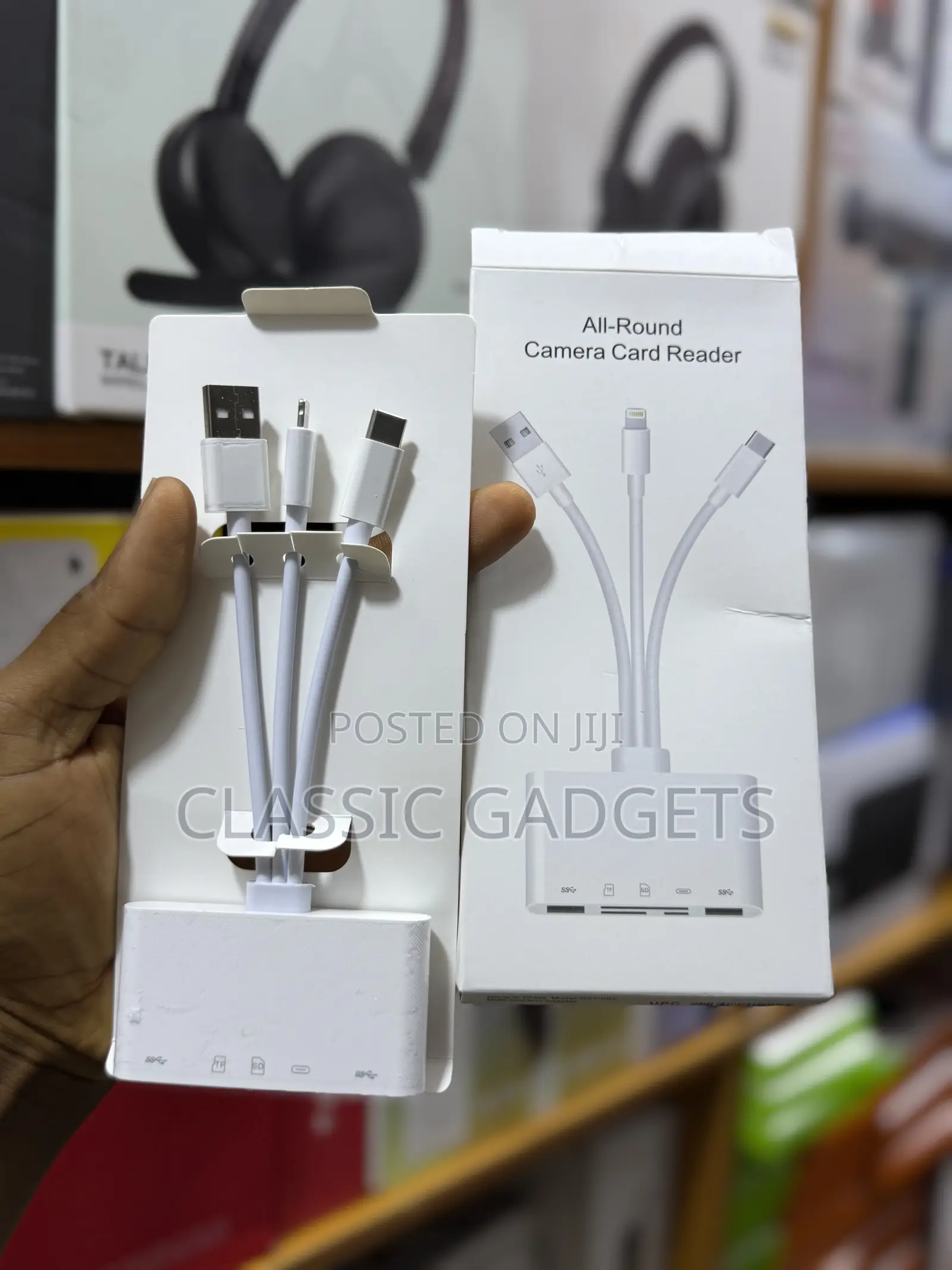 5 in 1 Camera Card Reader With Micro Sd and Sd Slots for iPhone/iPad