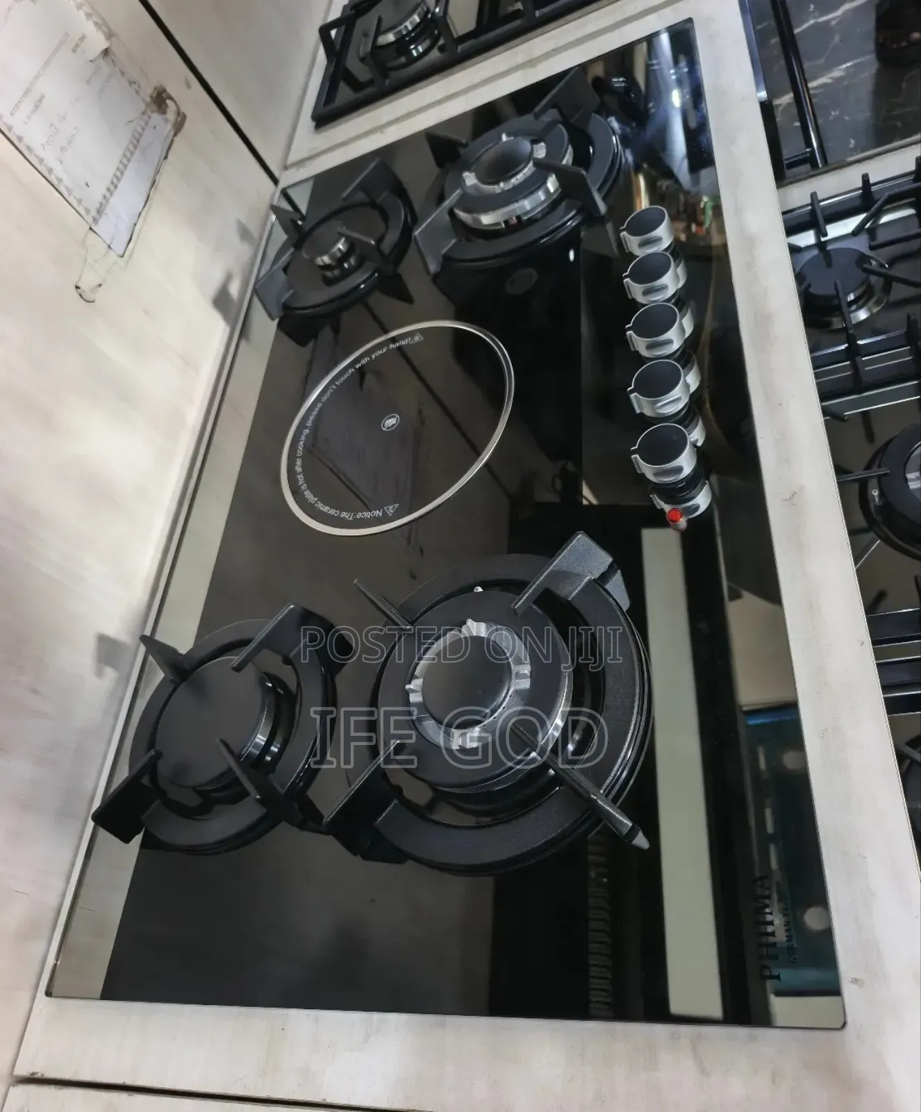Original Phiima Built-in Glass Top 4+1 Gas Electric Cooker Hob 90cm