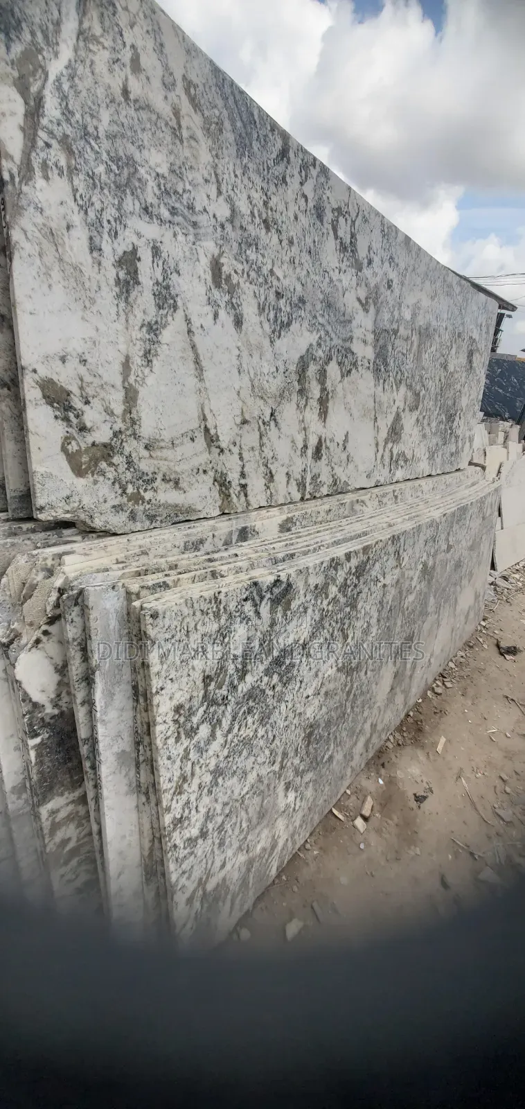 Azul White Granite Slab for Staicase