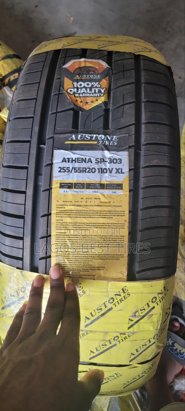 ​Brandnewaustone Athena Sp-303–255/55r20 Xl(High-Performanceluxury)